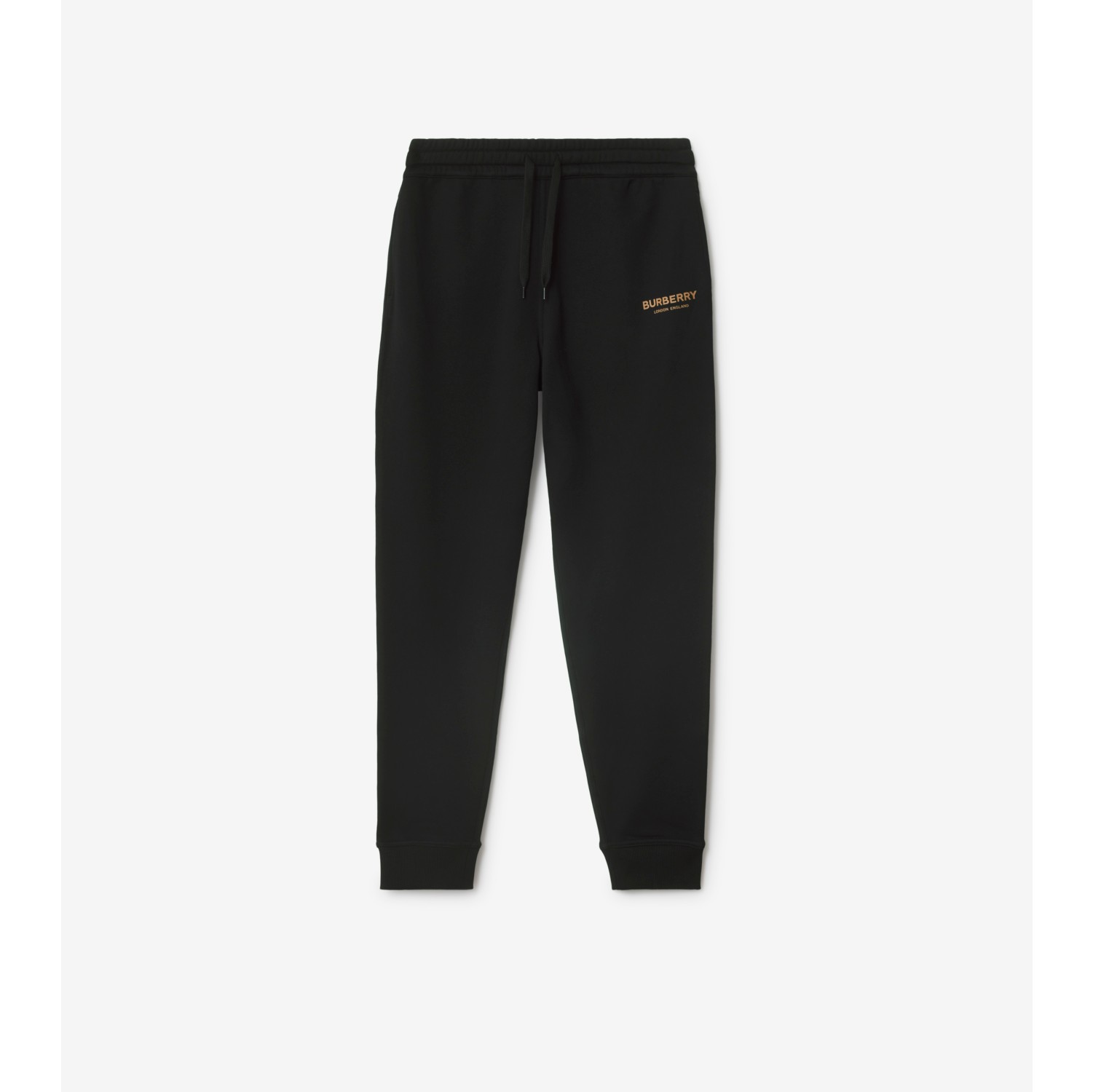 Cotton Jogging Pants in Black Women Burberry Official