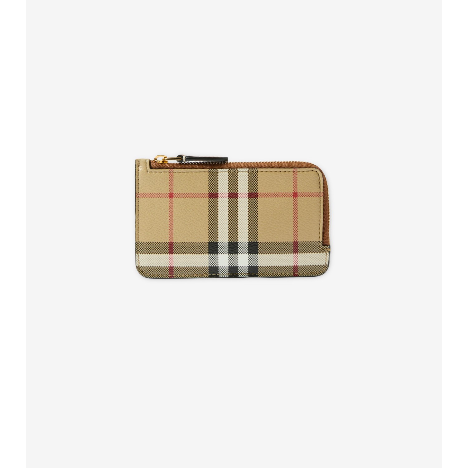 Check Zip Card Case in Archive beige | Burberry® Official - Burberry