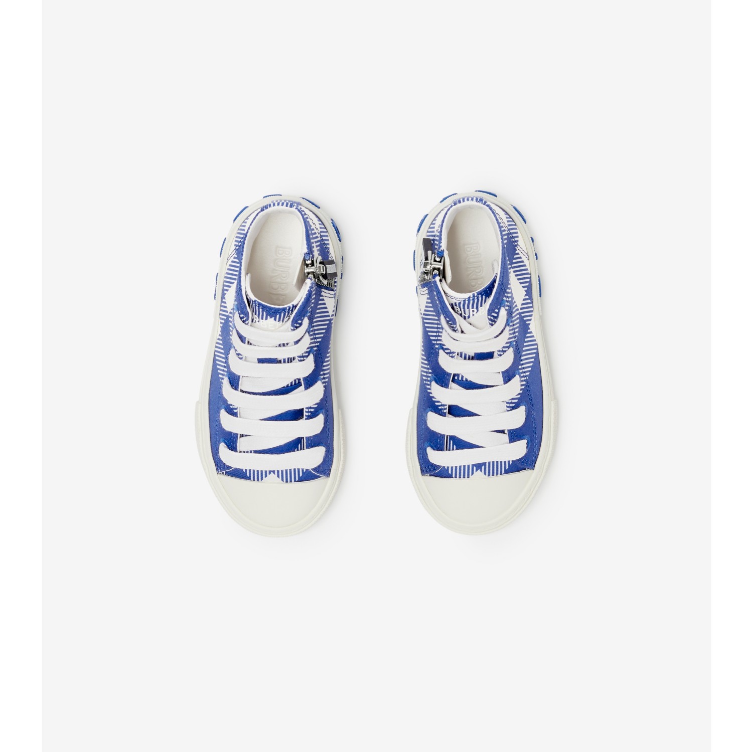 Sneaker alte in cotone Check