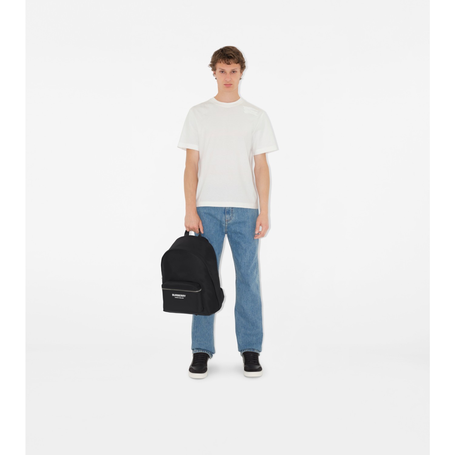 Burberry black rucksack online