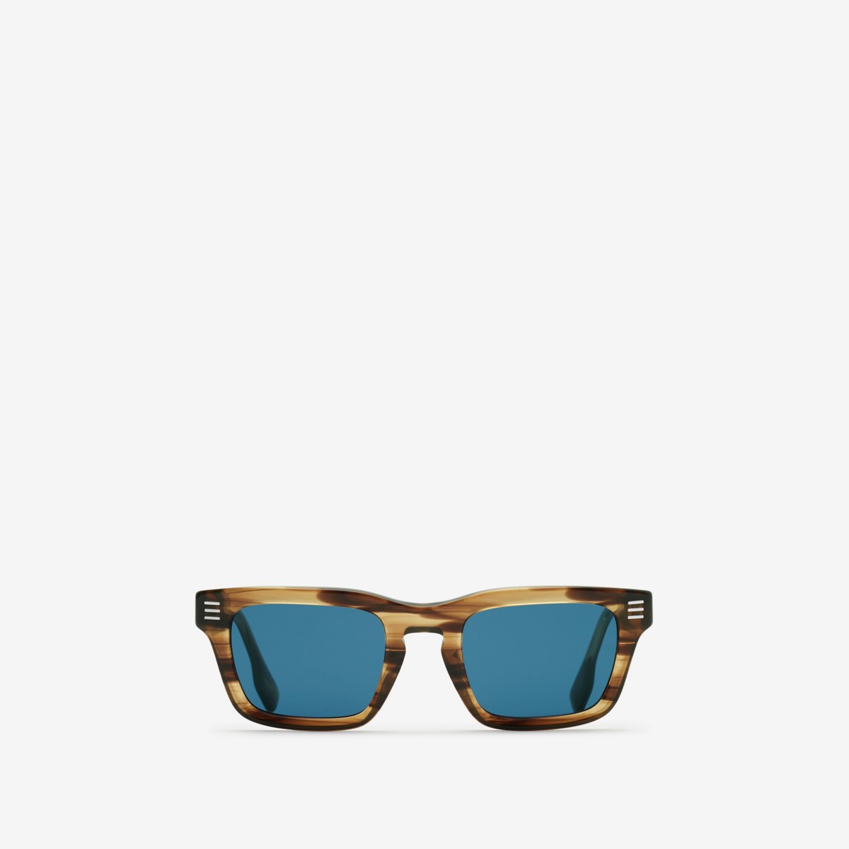 Burberry Stripe Square Sunglasses In Blue