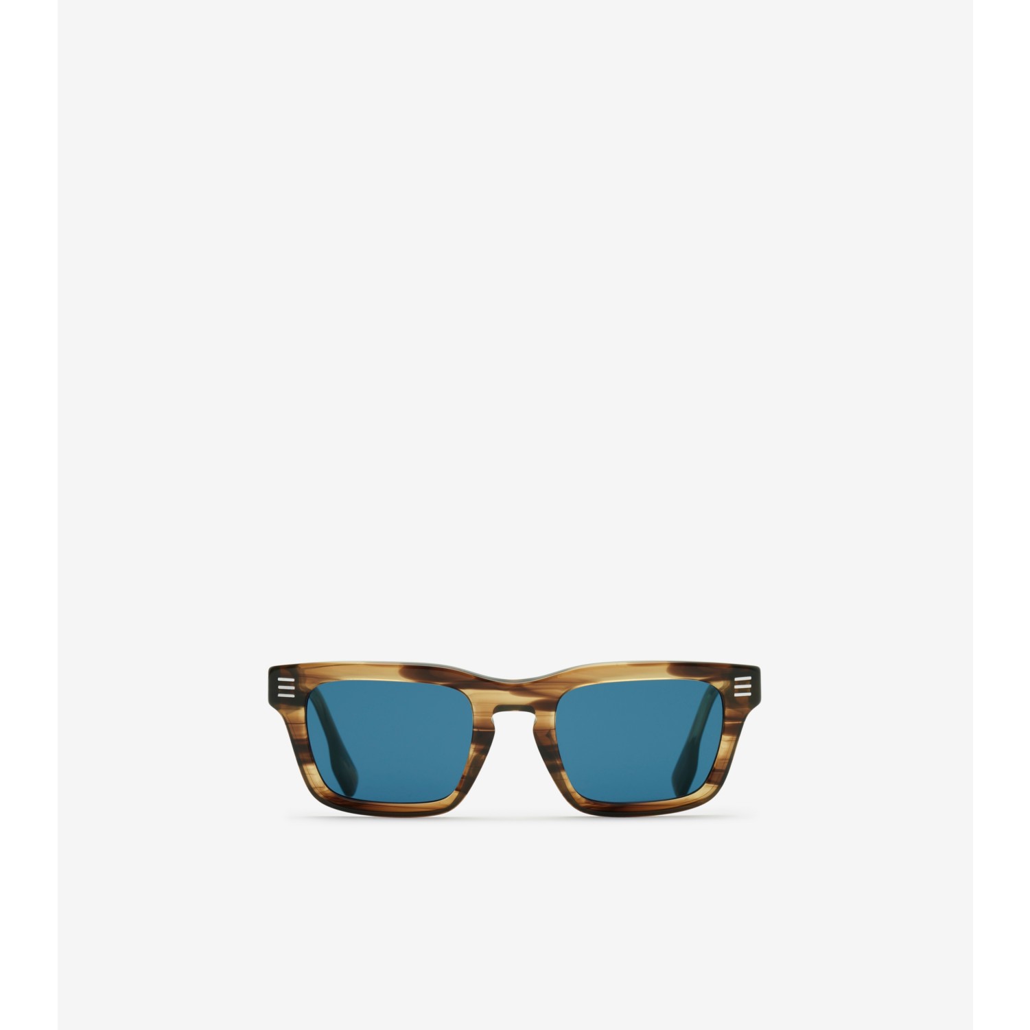 Eckige Sonnenbrille mit Streifendetail
