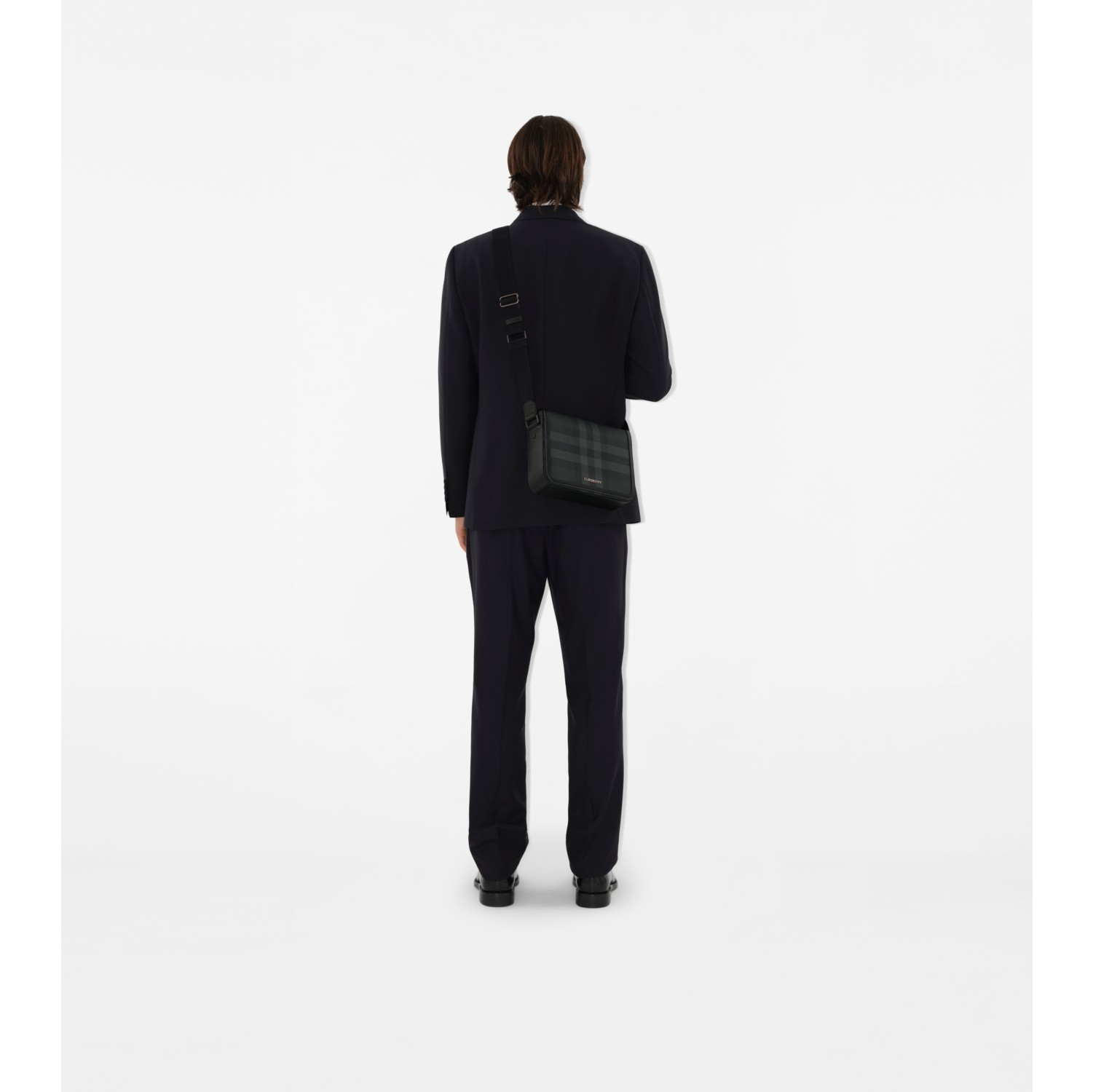 Small Alfred Bag in Charcoal grey - Men, Cotton, Technical | Burberry® Official