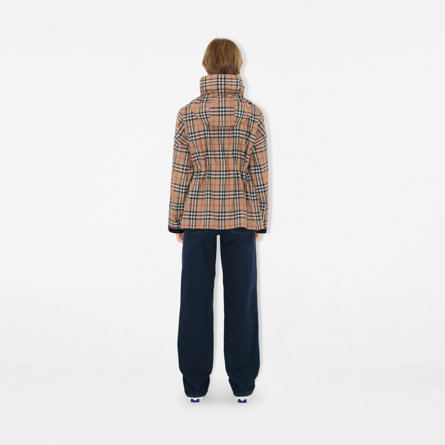 Check Lightweight Jacket in Archive beige - Women, Nylon Check Lightweight Jacket in Archive beige - Women, Nylon