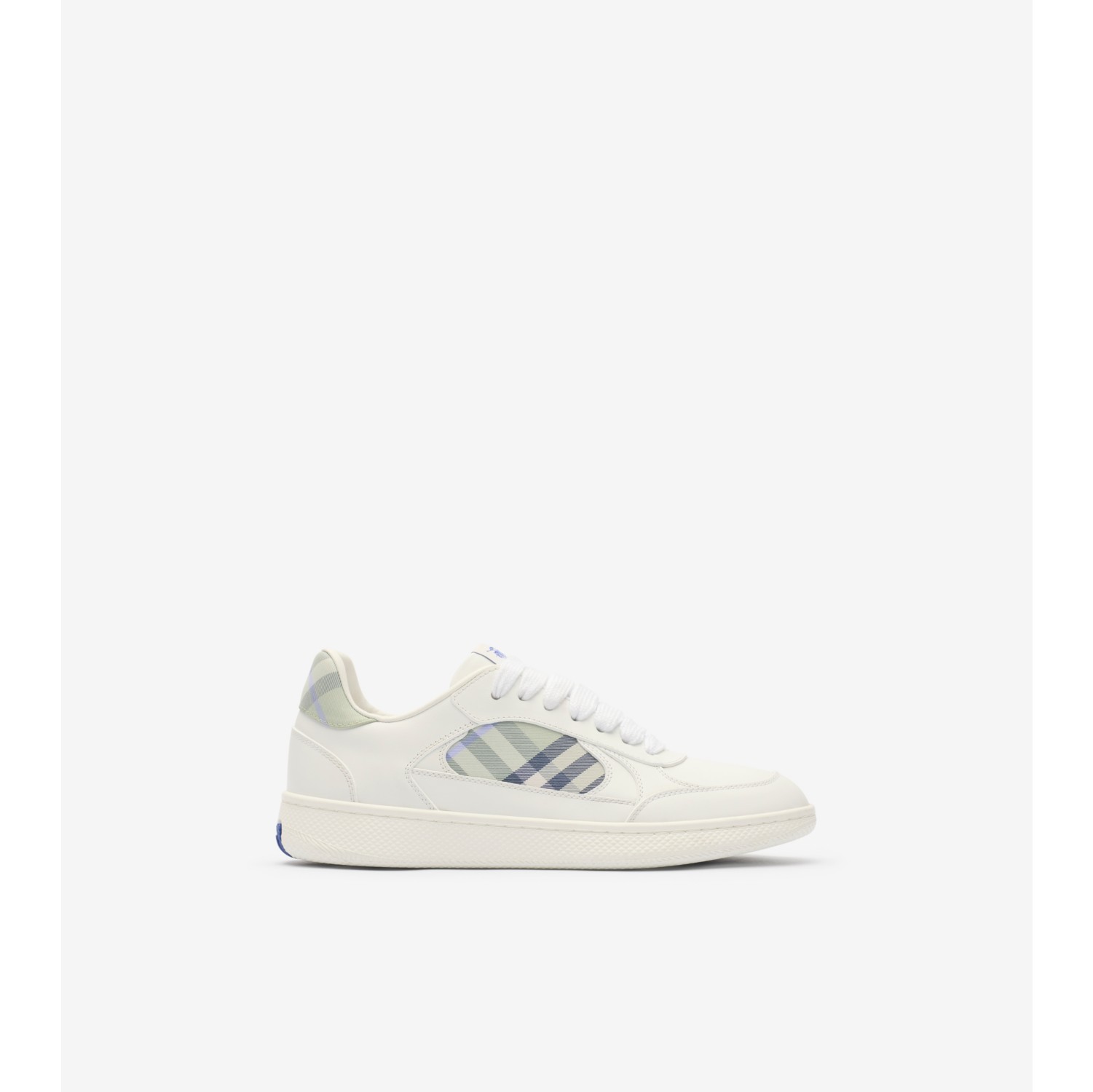 Leather and Check Terrace Sneakers​