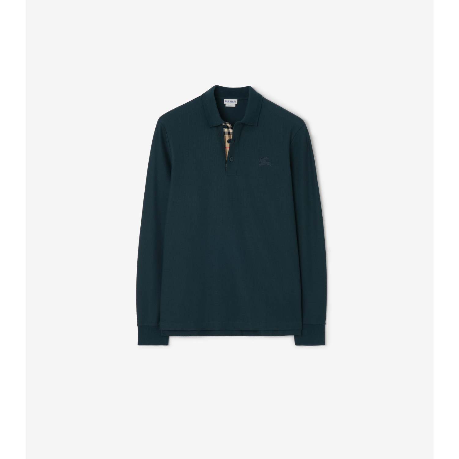 Long-sleeve Cotton Polo Shirt