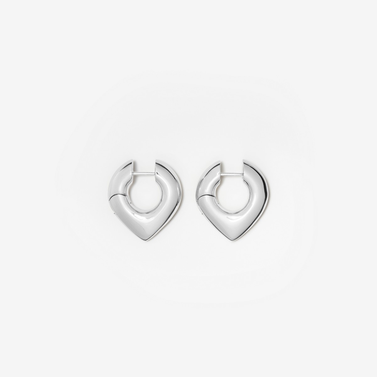 Burberry Thorn Hoop Earrings In Silver