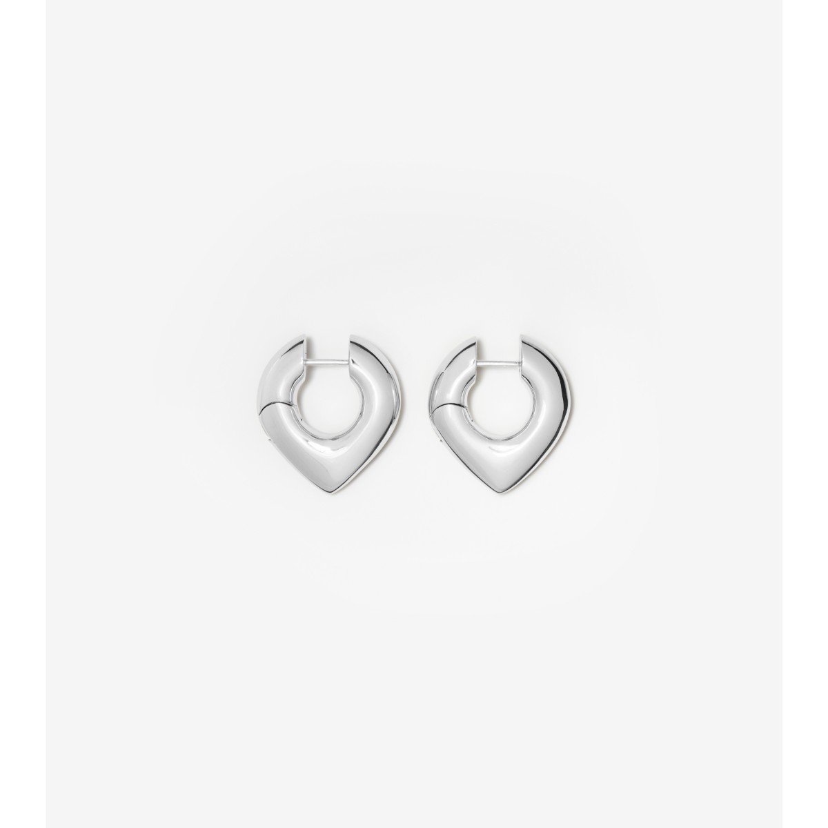 Burberry Thorn Hoop Earrings In Silver