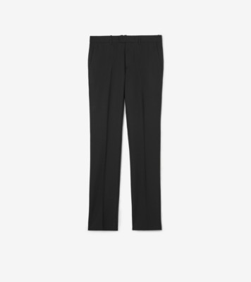 Wool Bond Tailored Trousers in Black - Men | Burberry® Official
