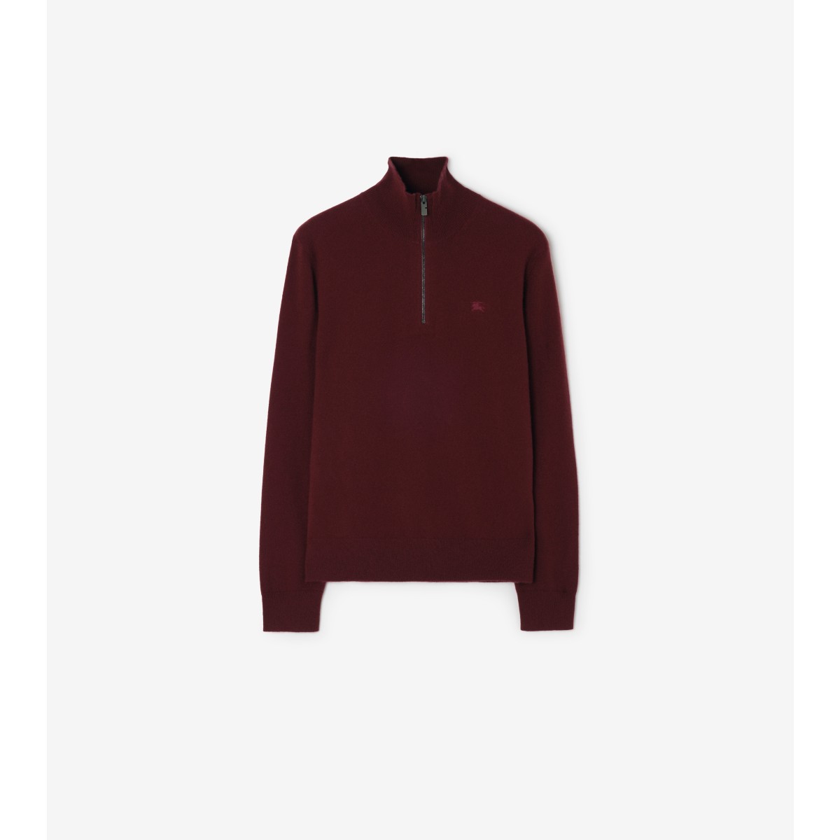  Embroidered Cashmere Blend Half-zip Sweater