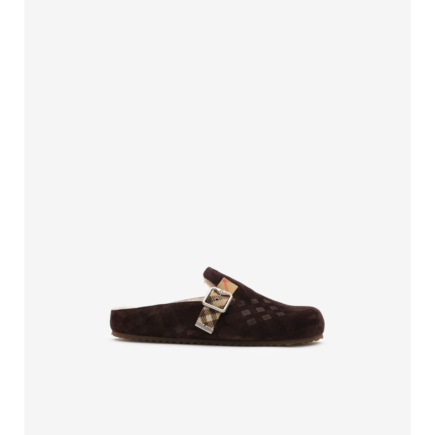 Check Shearling Urchin Clogs