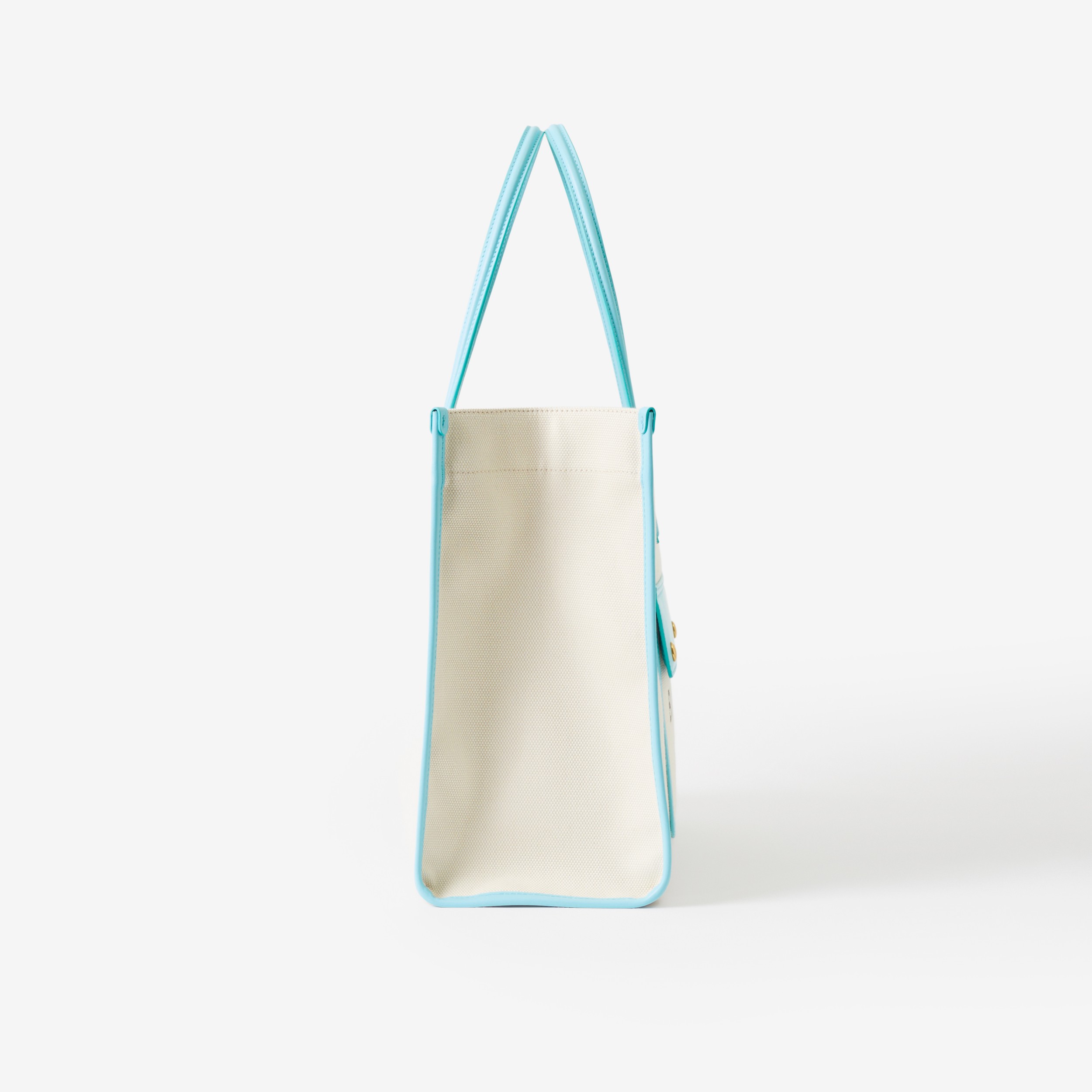 Medium Freya Tote in Natural/cool Sky Blue - Women | Burberry® Official - 2