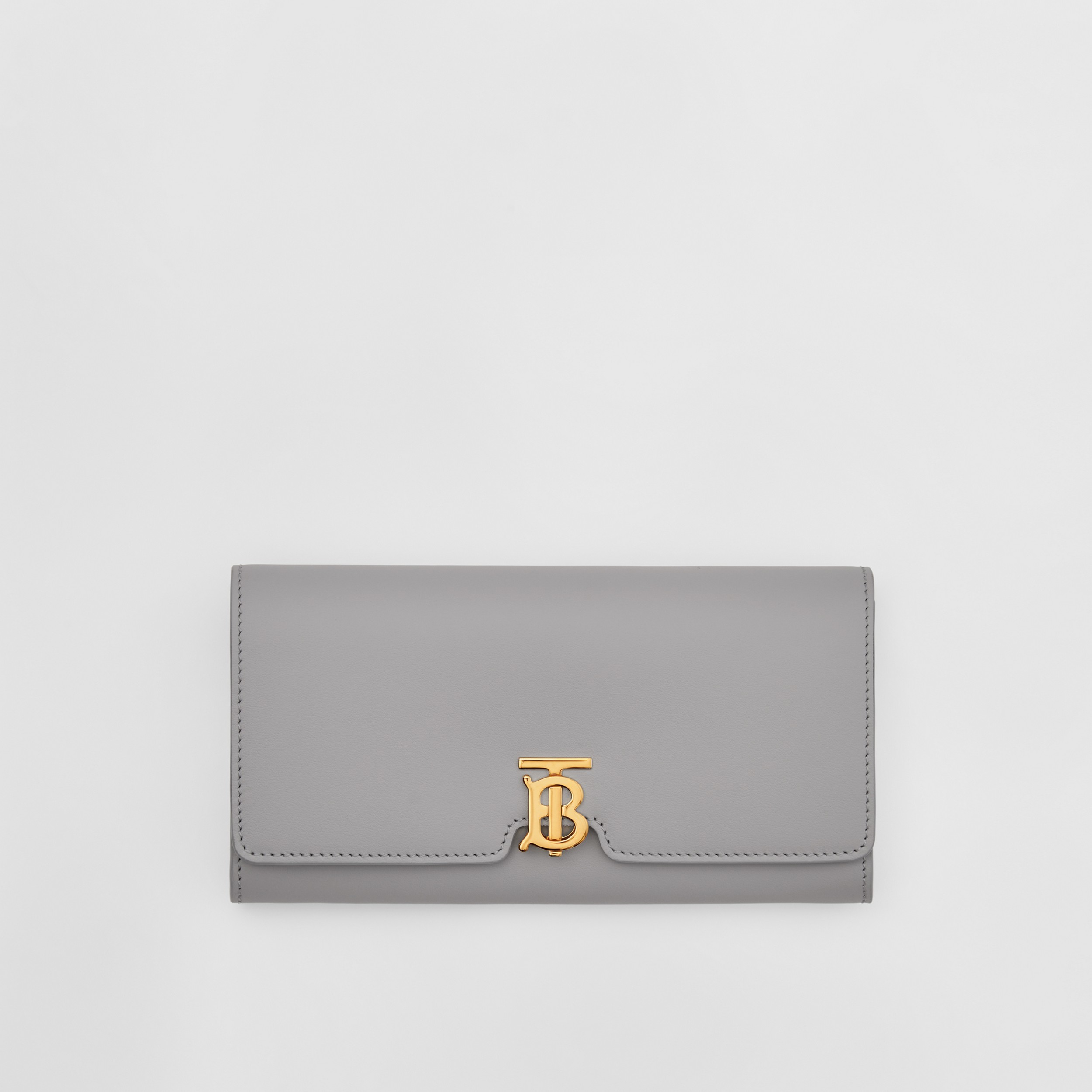 Leather TB Continental Wallet in Heather Melange - Women | Burberry® Official - 1