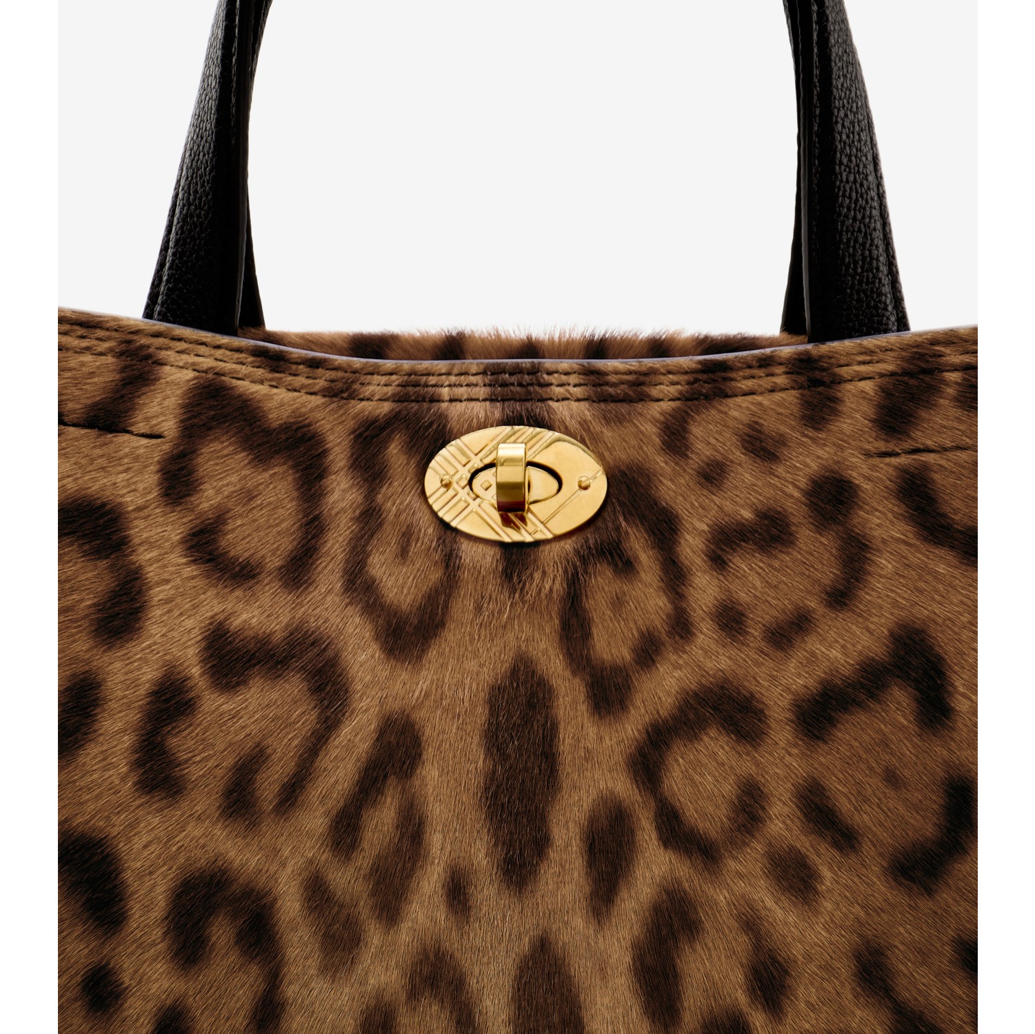 Mini Cotswolds Tote in Leopard/black - Women | Burberry® Official