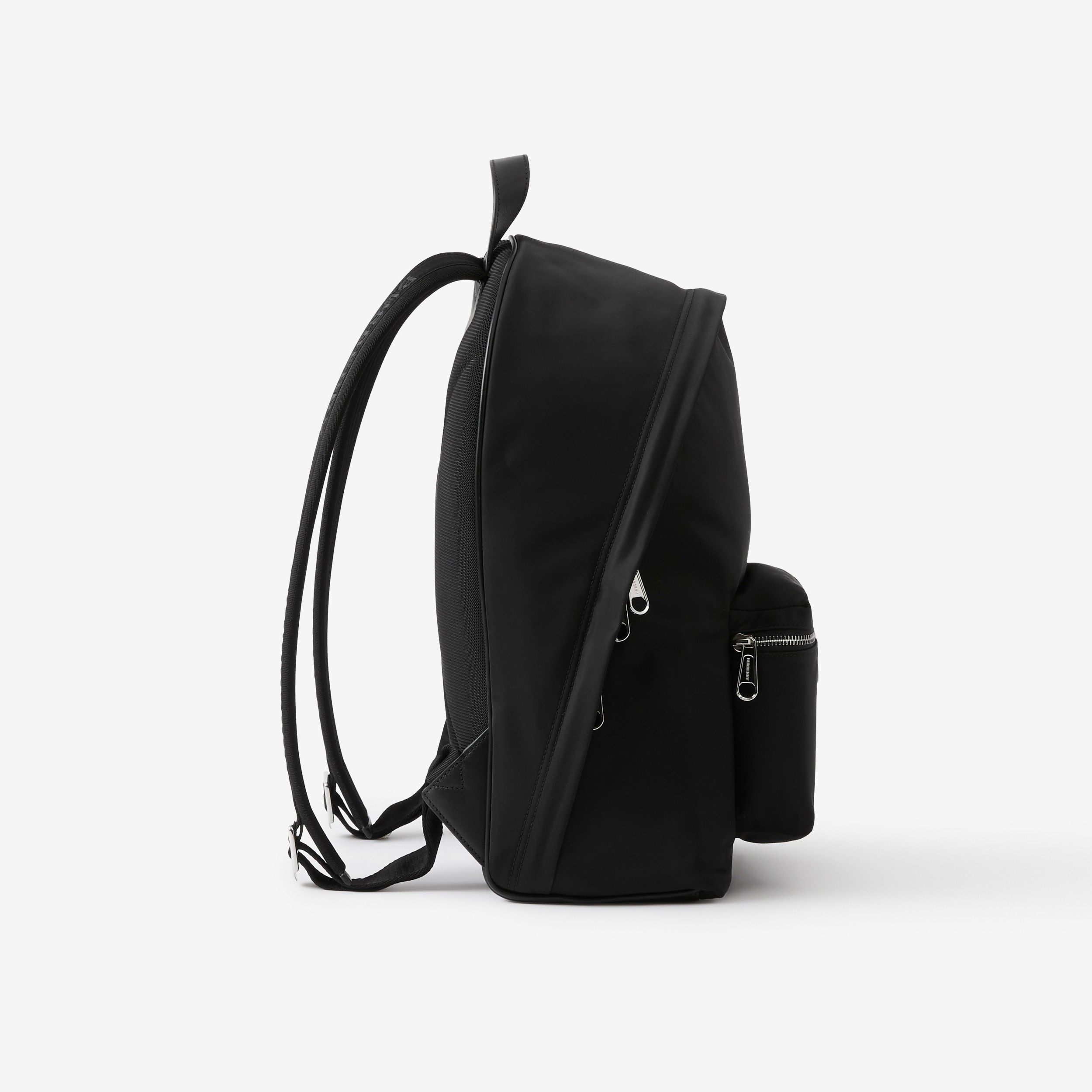 Logo Print Nylon Backpack in Black - Men | Burberry® Official - 2