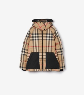 Burberry Vintage Check Puffer Short Jacket