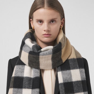 burberry large check scarf