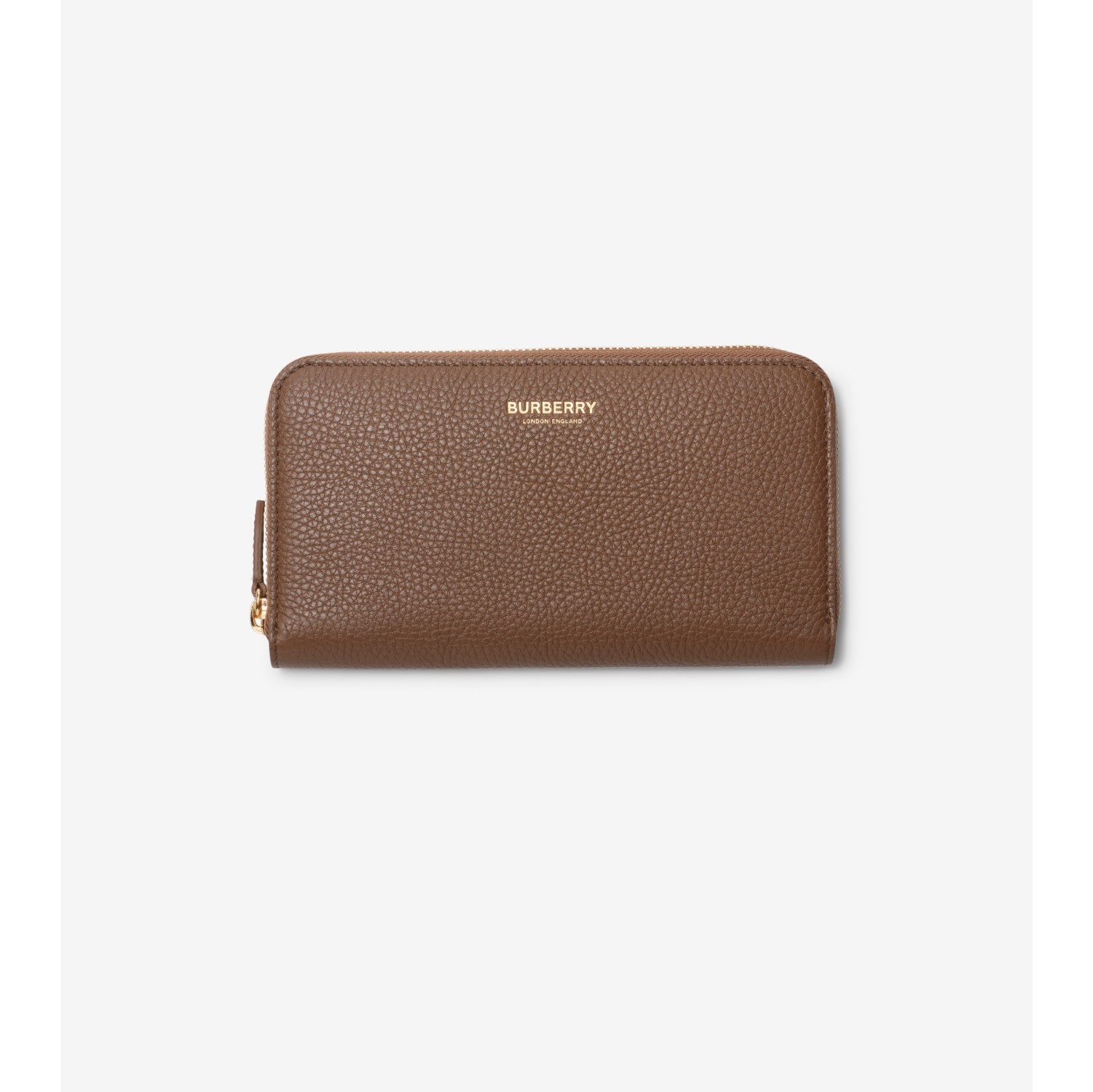 Large Leather Zip Wallet in Earth - Women | Burberry® Official