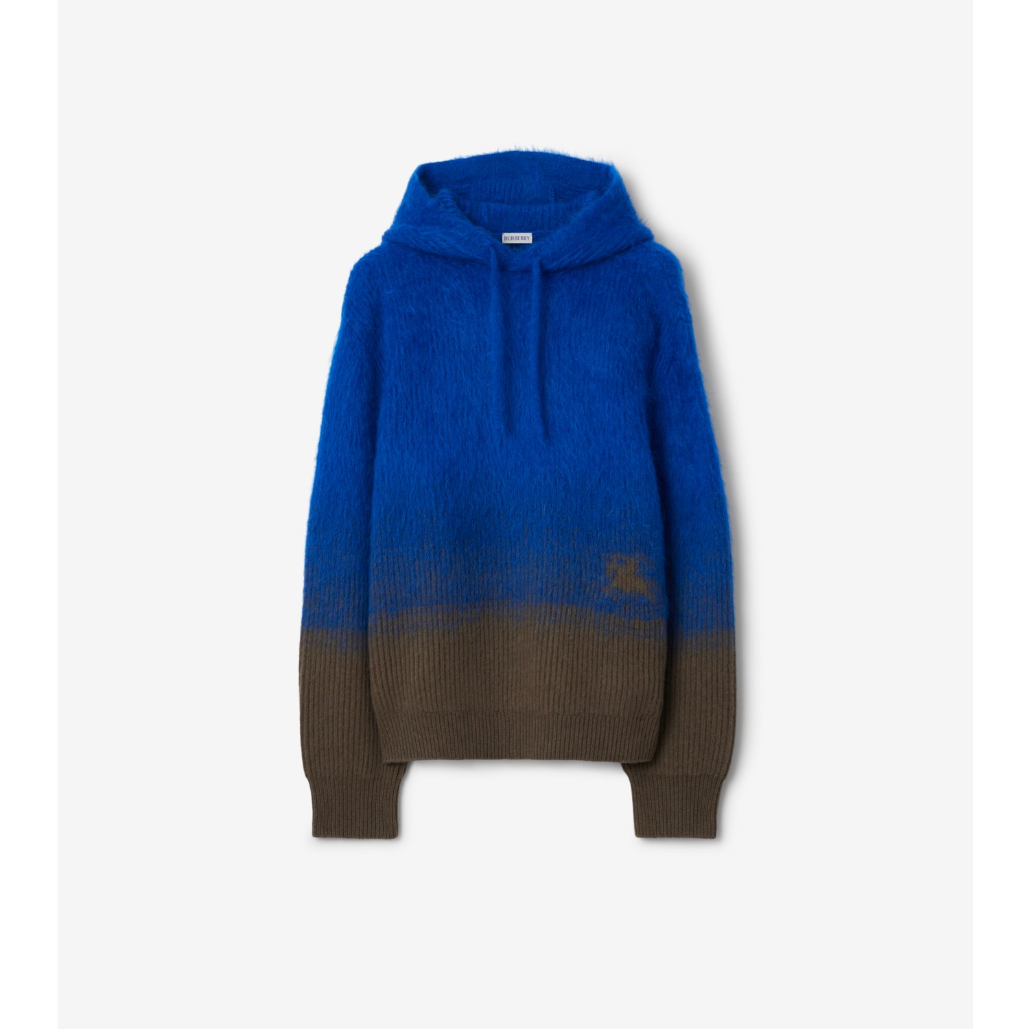 Hoodie en laine et mohair mélangés