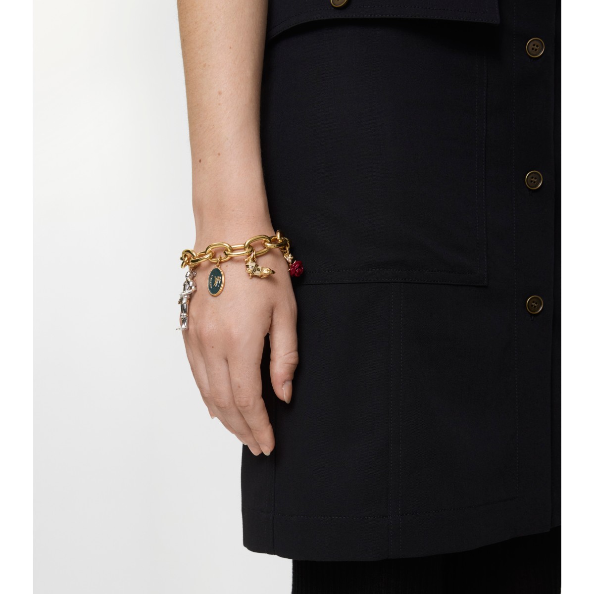  Check Charm Bracelet