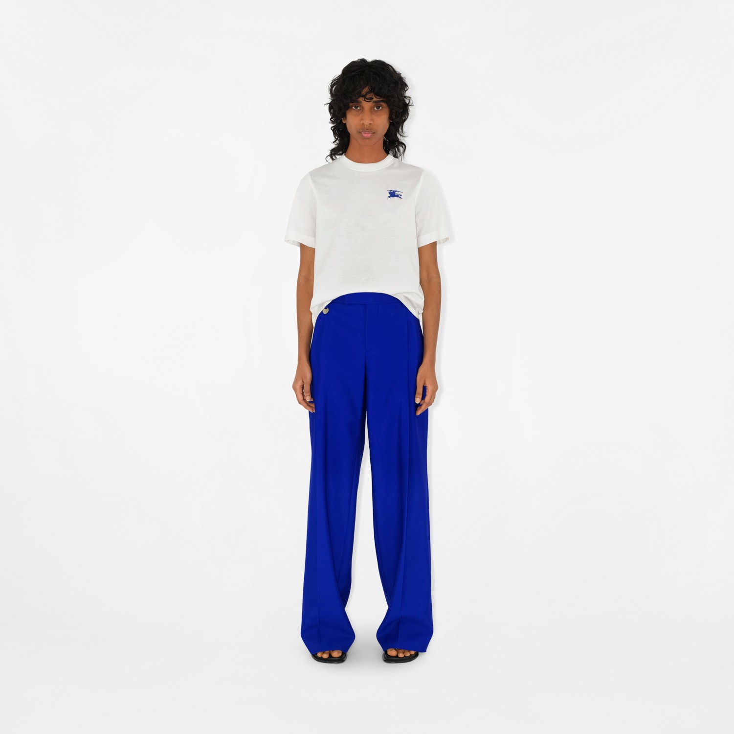 Cotton T-shirt in Salt - Women | Burberry® Official Cotton T-shirt in Salt - Women | Burberry® Official
