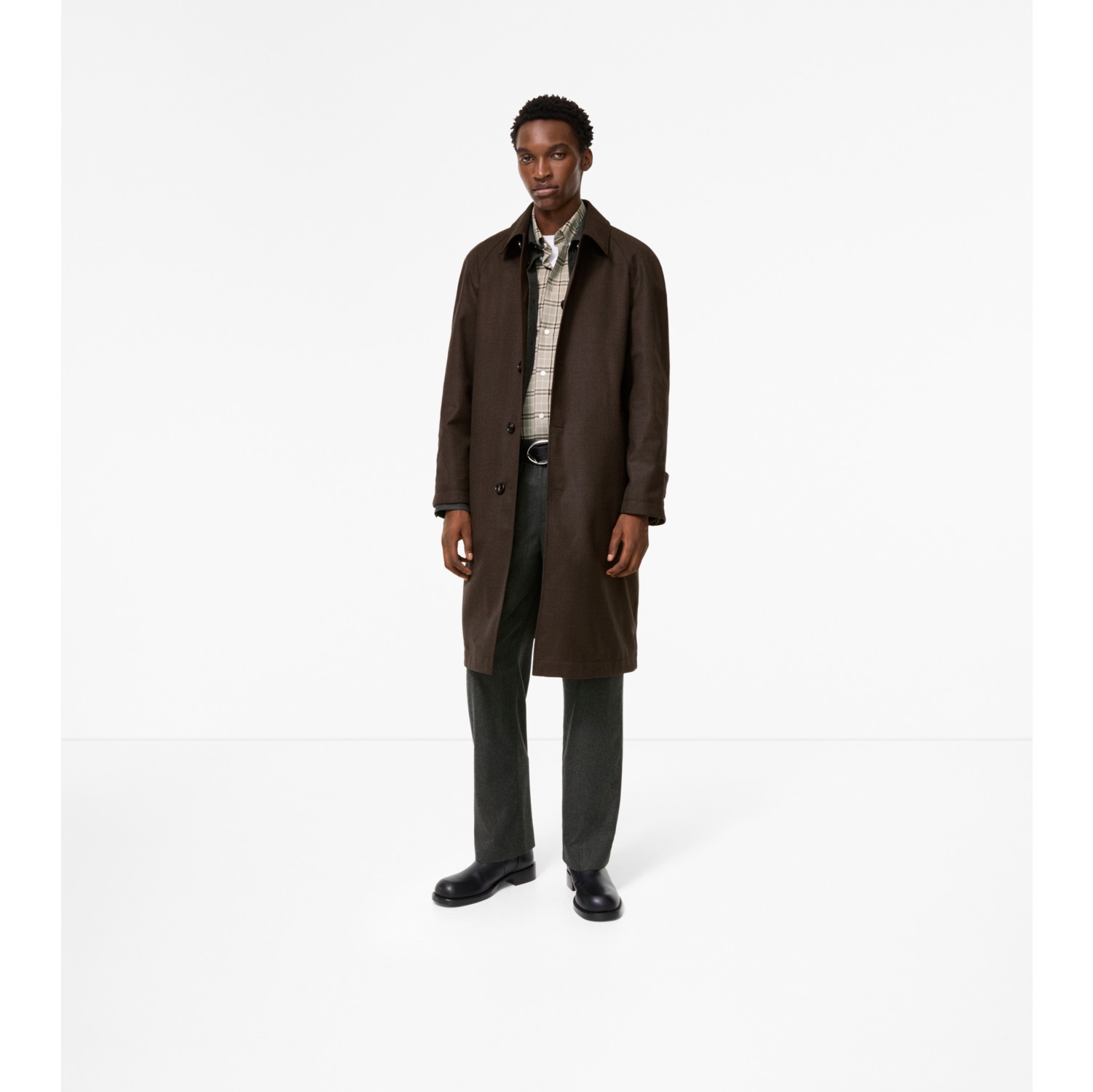 Long Reversible Gabardine Parkbury Car Coat