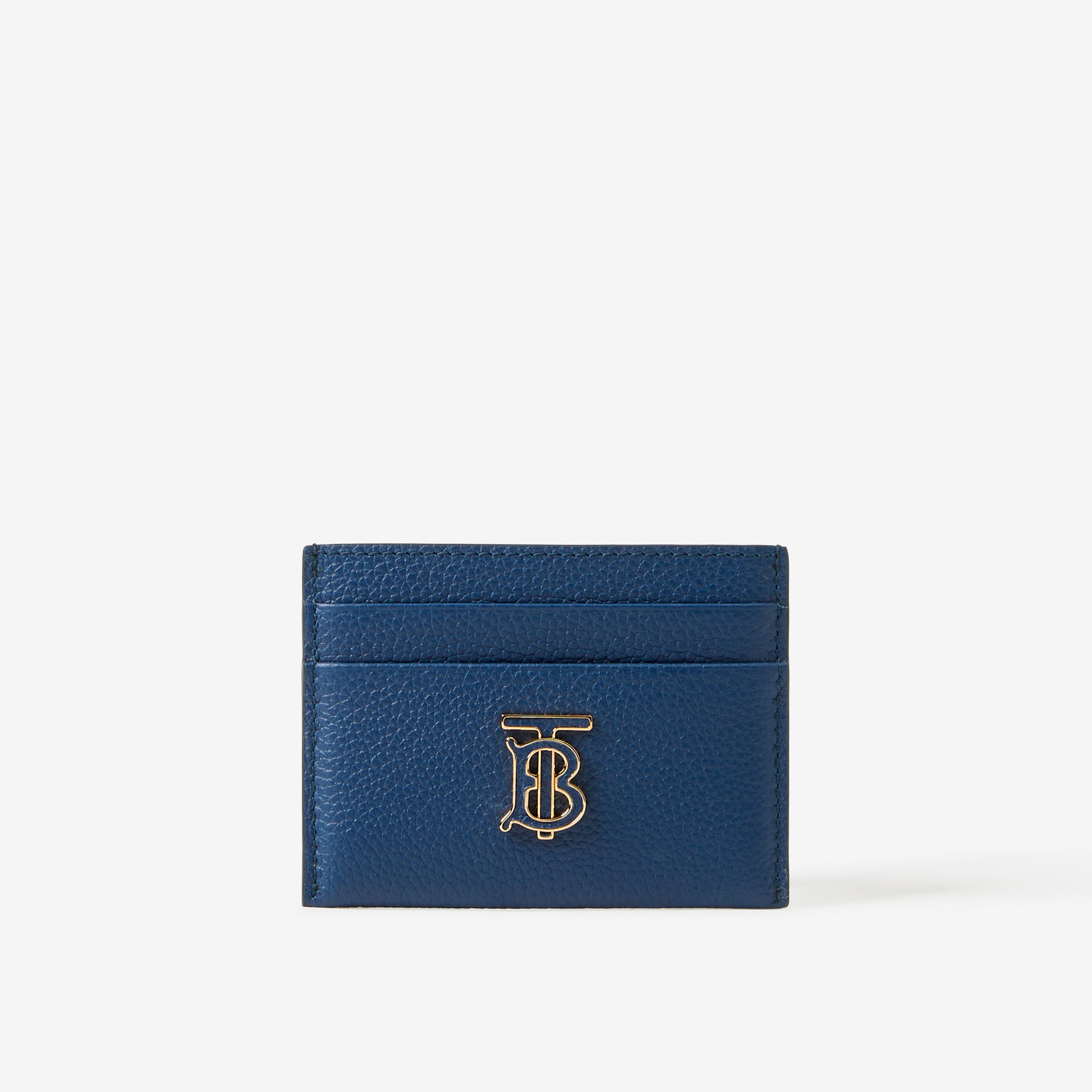 Grainy Leather TB Card Case in Rich Navy - Women | Burberry® Official - 1