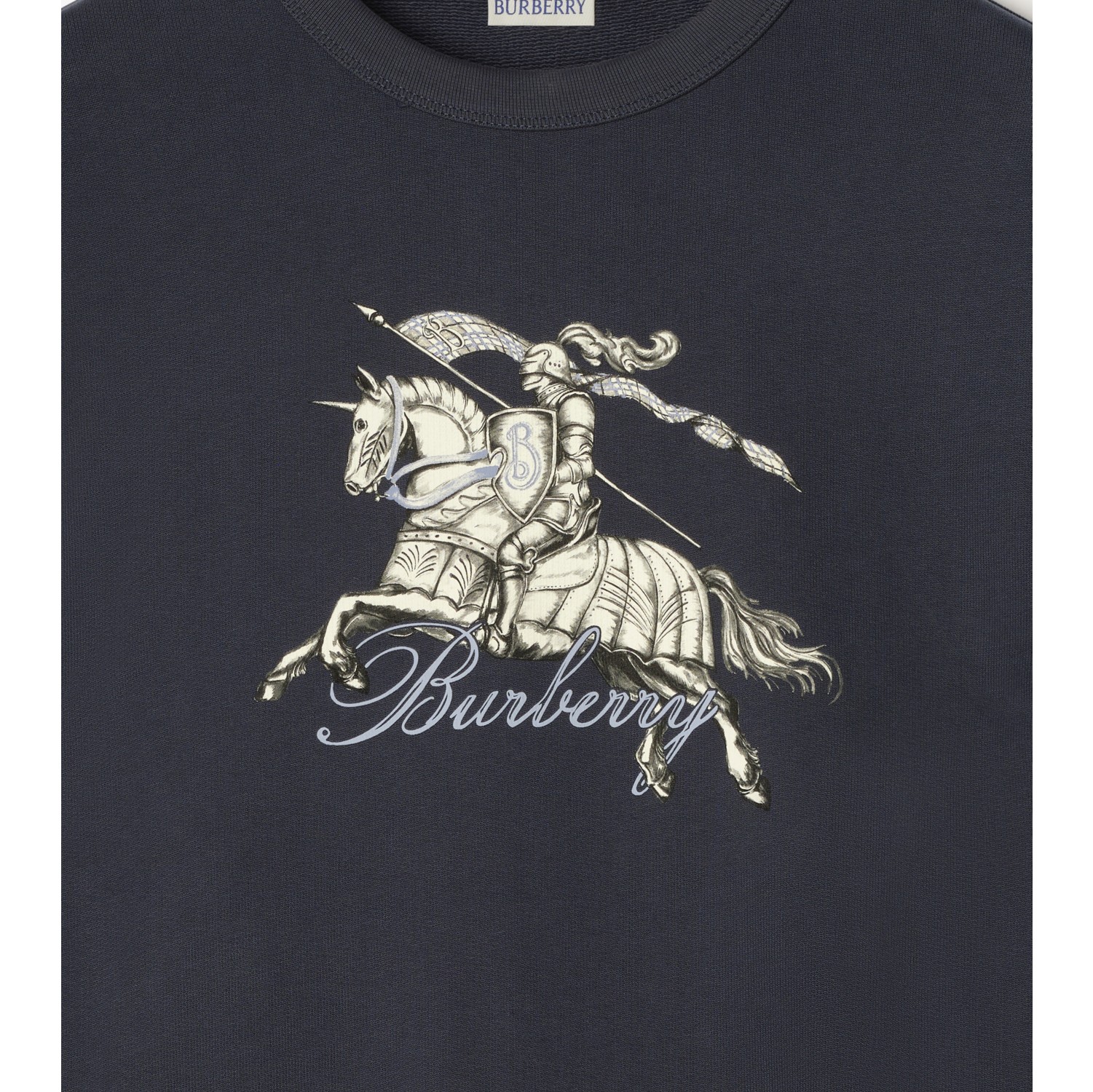 Etched Knight Cotton Sweatshirt