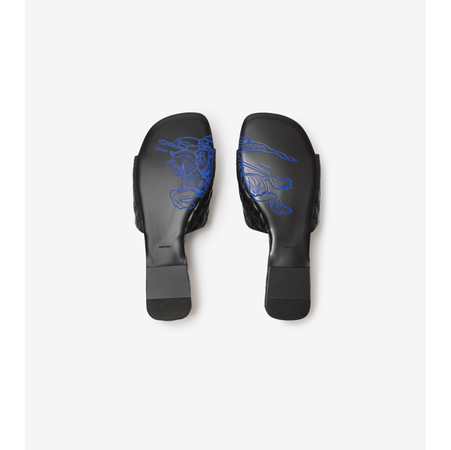 Bialillie Padded Cross Slide Smooth Leather Black