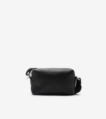Embossed Check Crossbody Bag