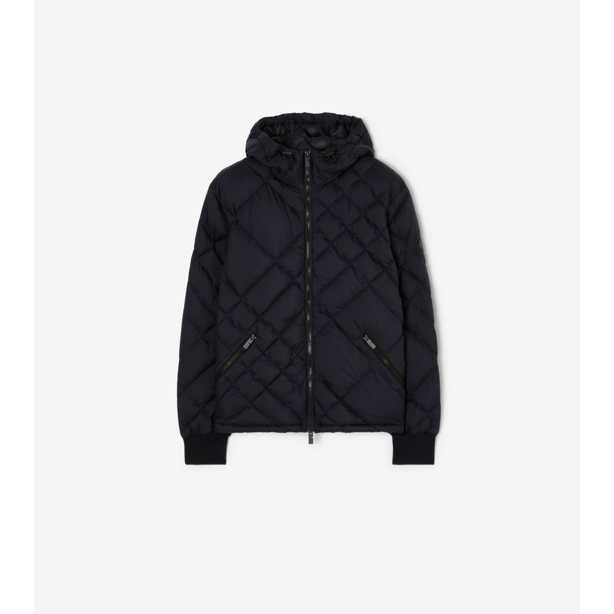  Check -stitch Nylon Doversgreen Puffer Jacket