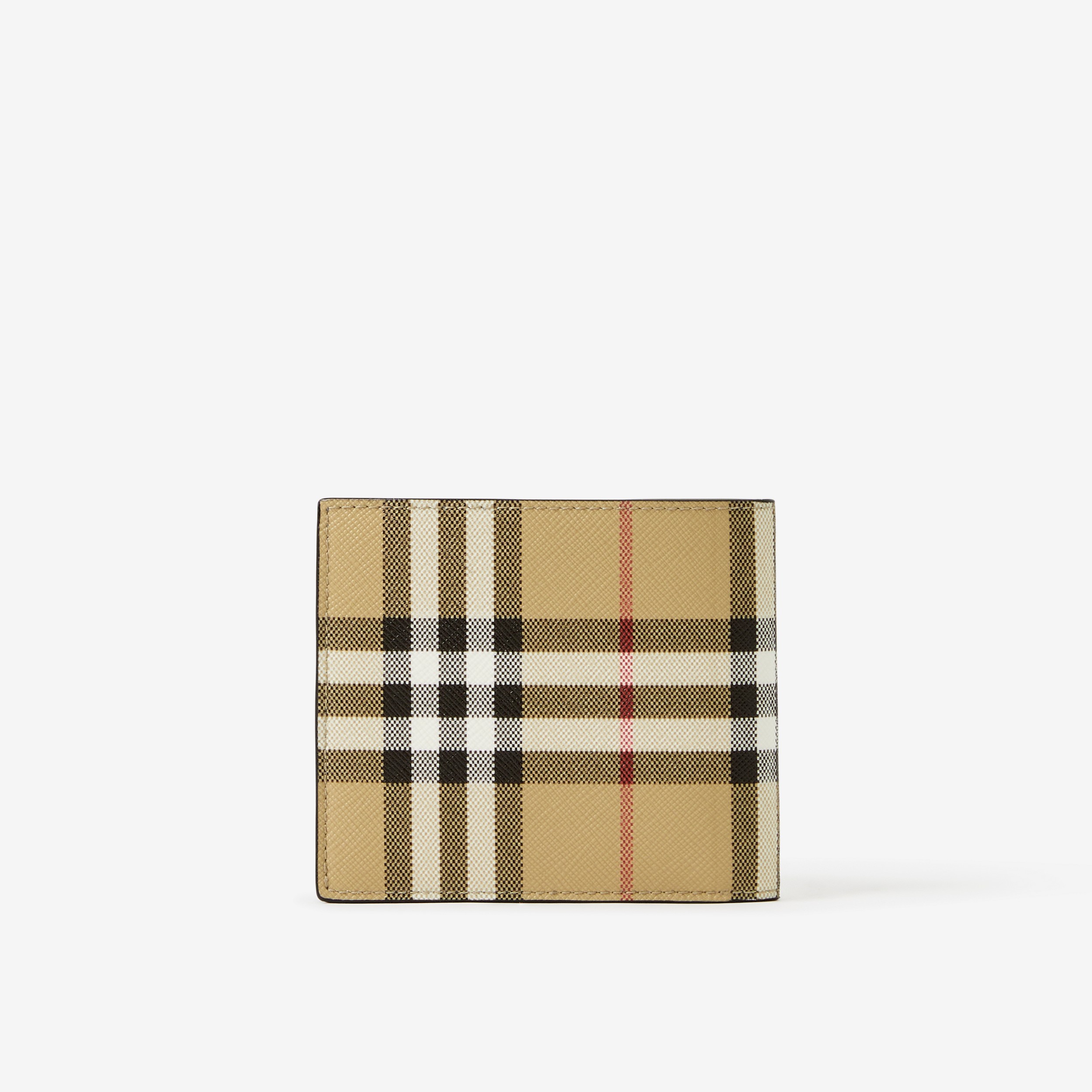 Vintage Check Bifold Wallet in Archive Beige | Burberry® Official - 3