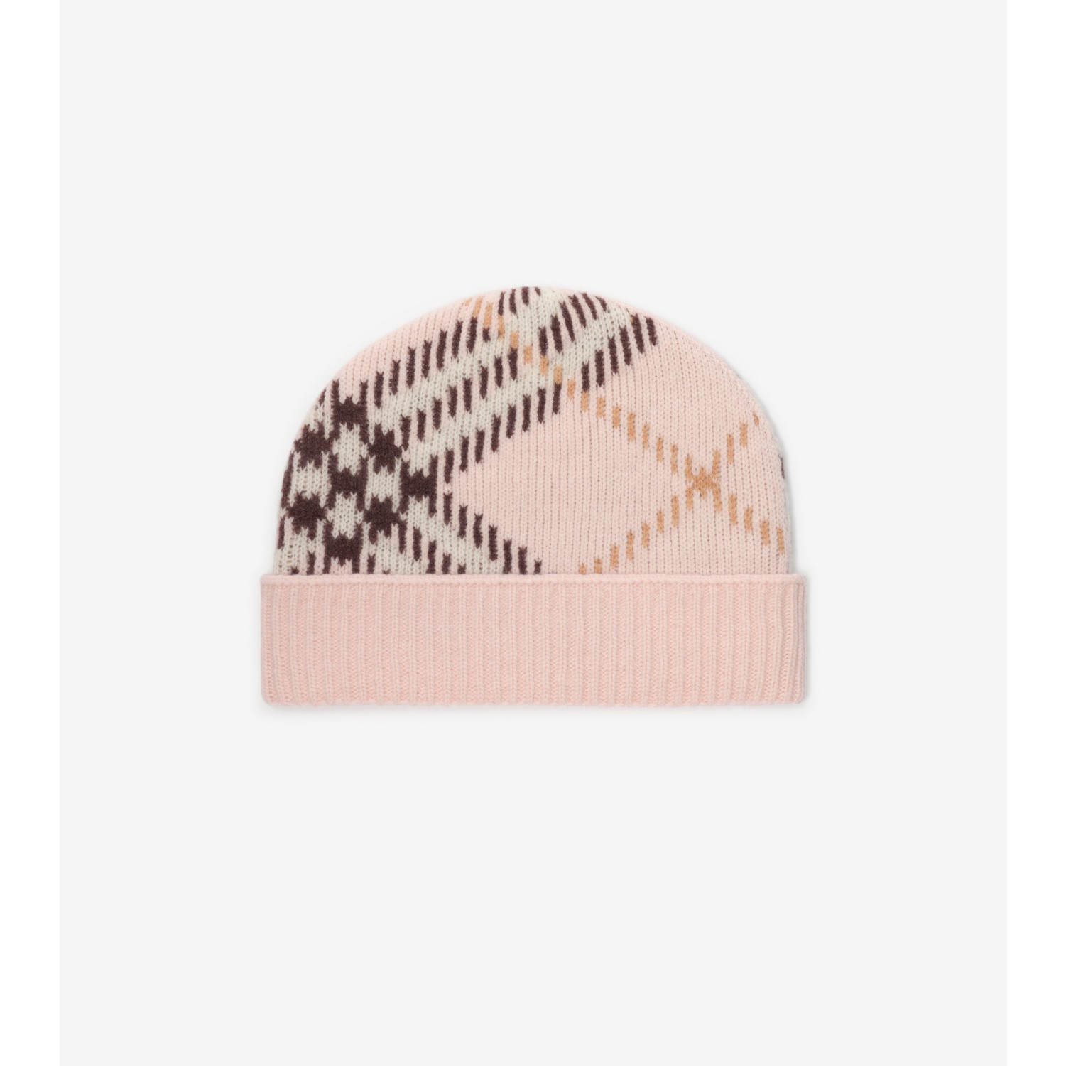 Check Cashmere Blend Beanie