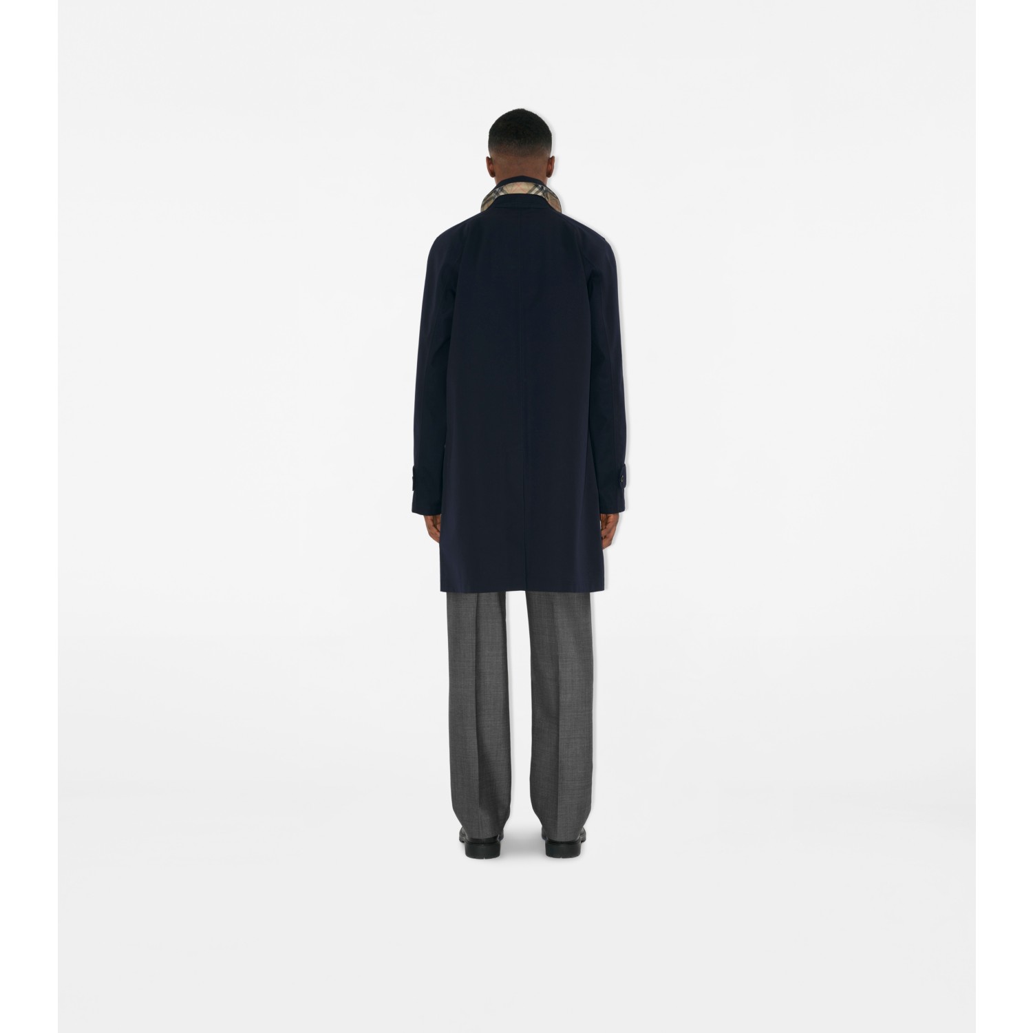 Mid-length Bonded Gabardine Car Coat