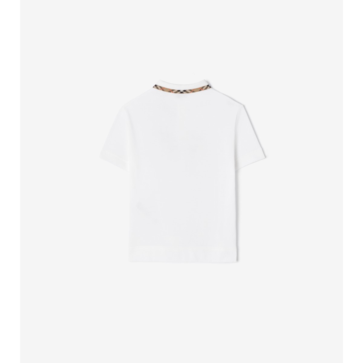  Check Cotton Pique Polo Shirt