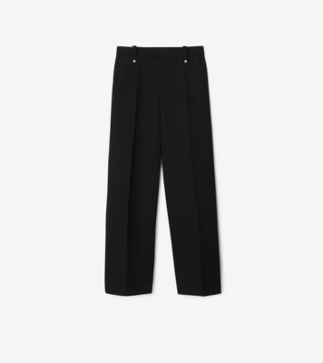 Burberry Wool AIMIE Tailored Pants with Iconic Tartan Motif women