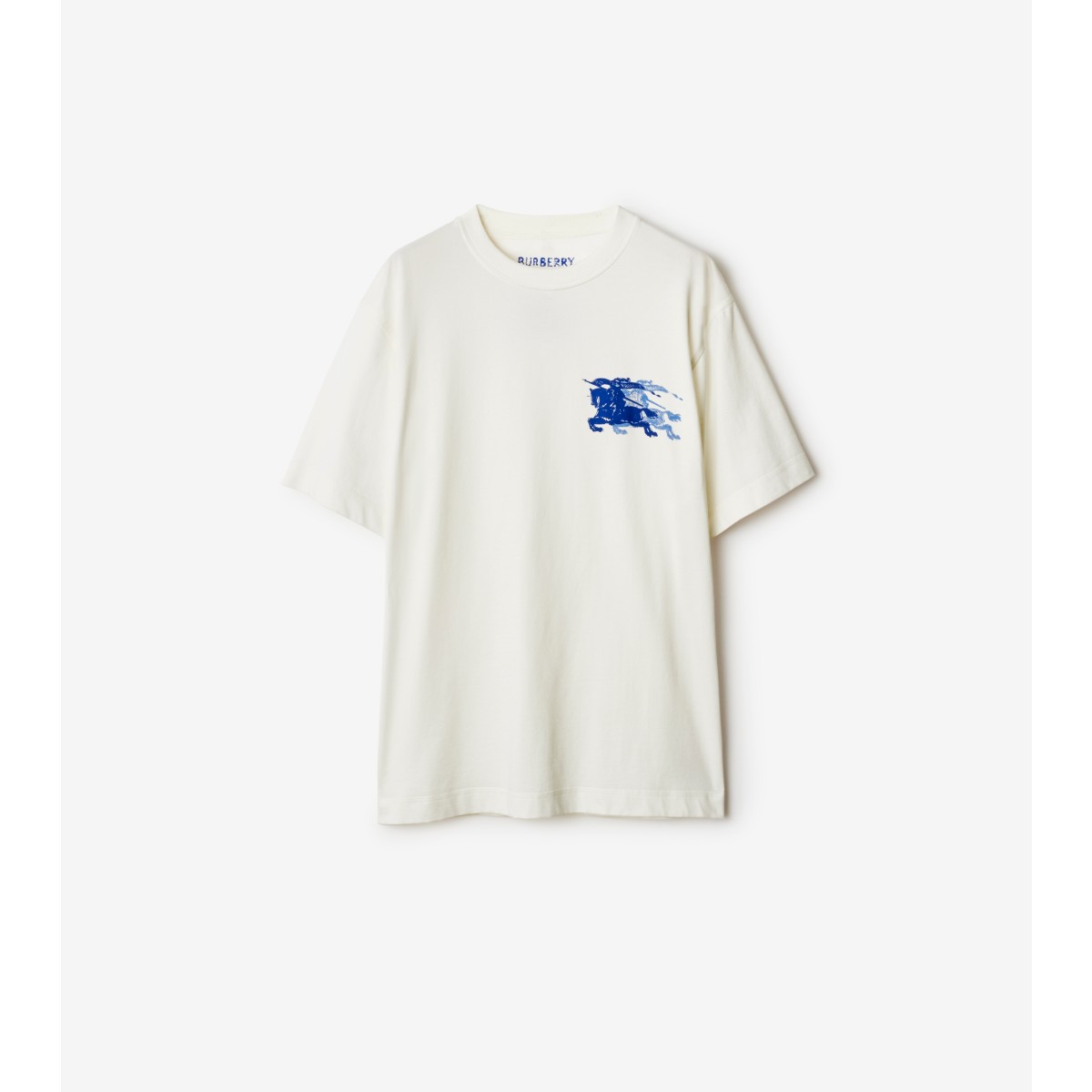 Burberry Ekd Cotton T-shirt In Grey