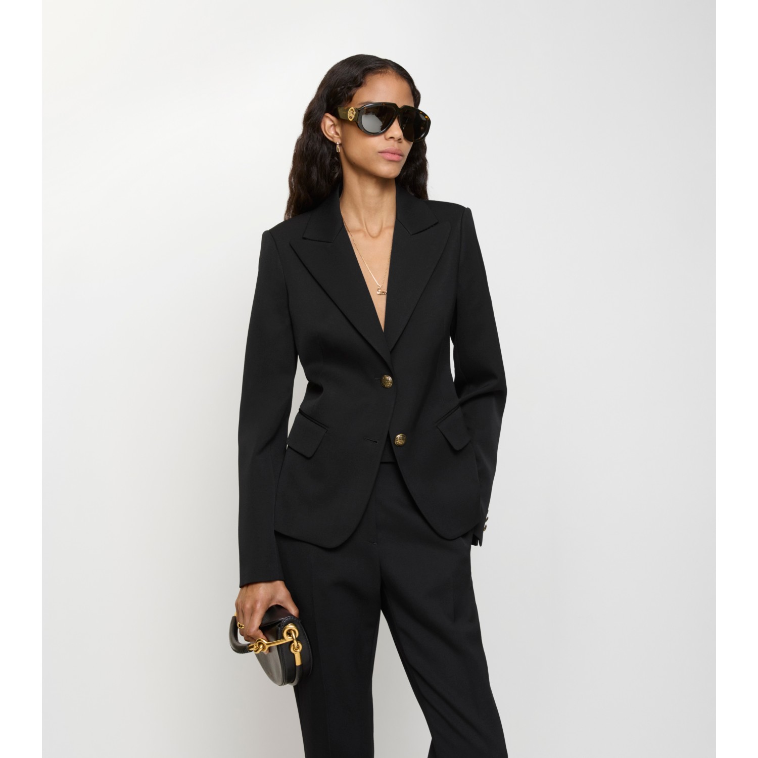 Grain de Poudre Wool Tailored Jacket - thumbnail 2