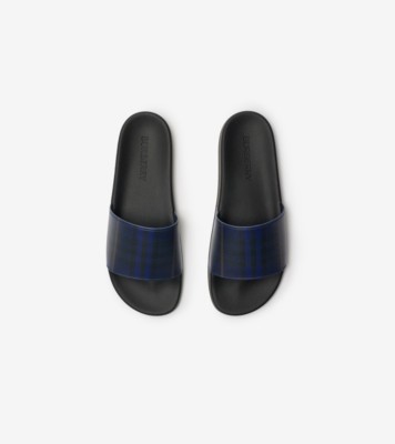 【BURBERRY】送料/関税込 CHECK MELROY SLIDES Burberry Melroy TB Quilted Check Slide Sandal - ShopStyle