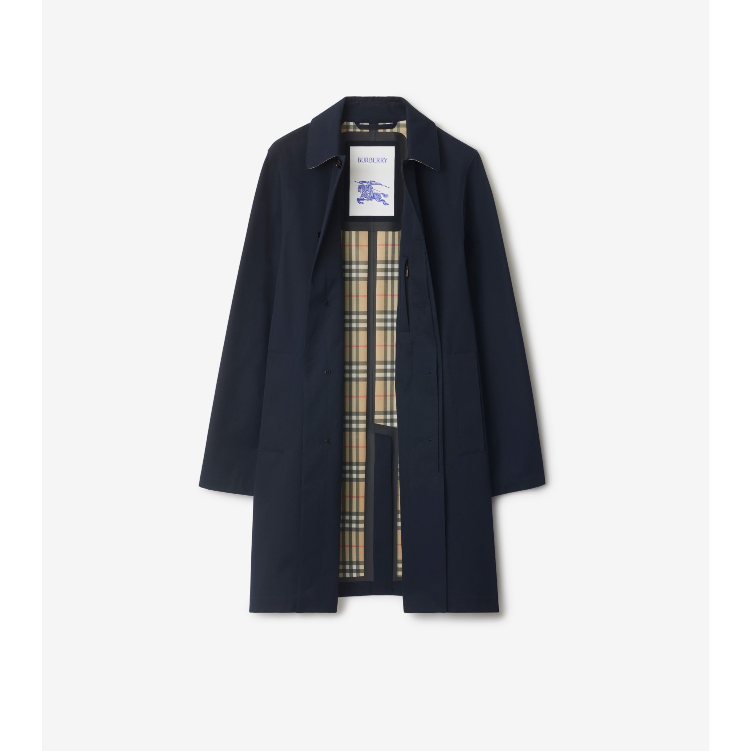 Mid-length Bonded Gabardine Car Coat