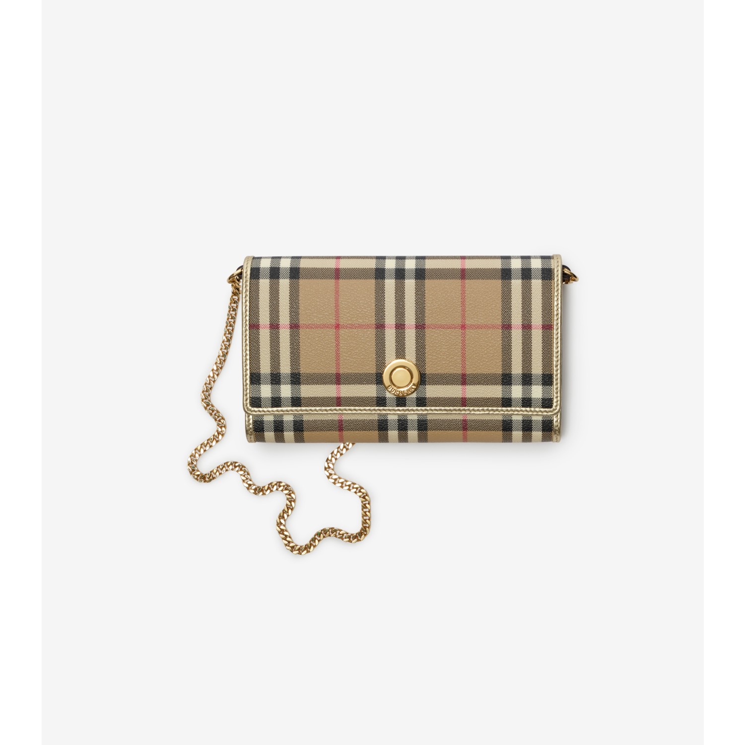 Check Chain Strap Wallet