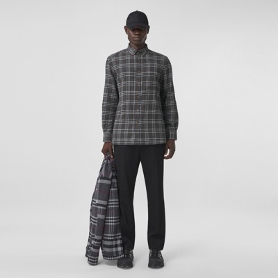 charcoal burberry shirt