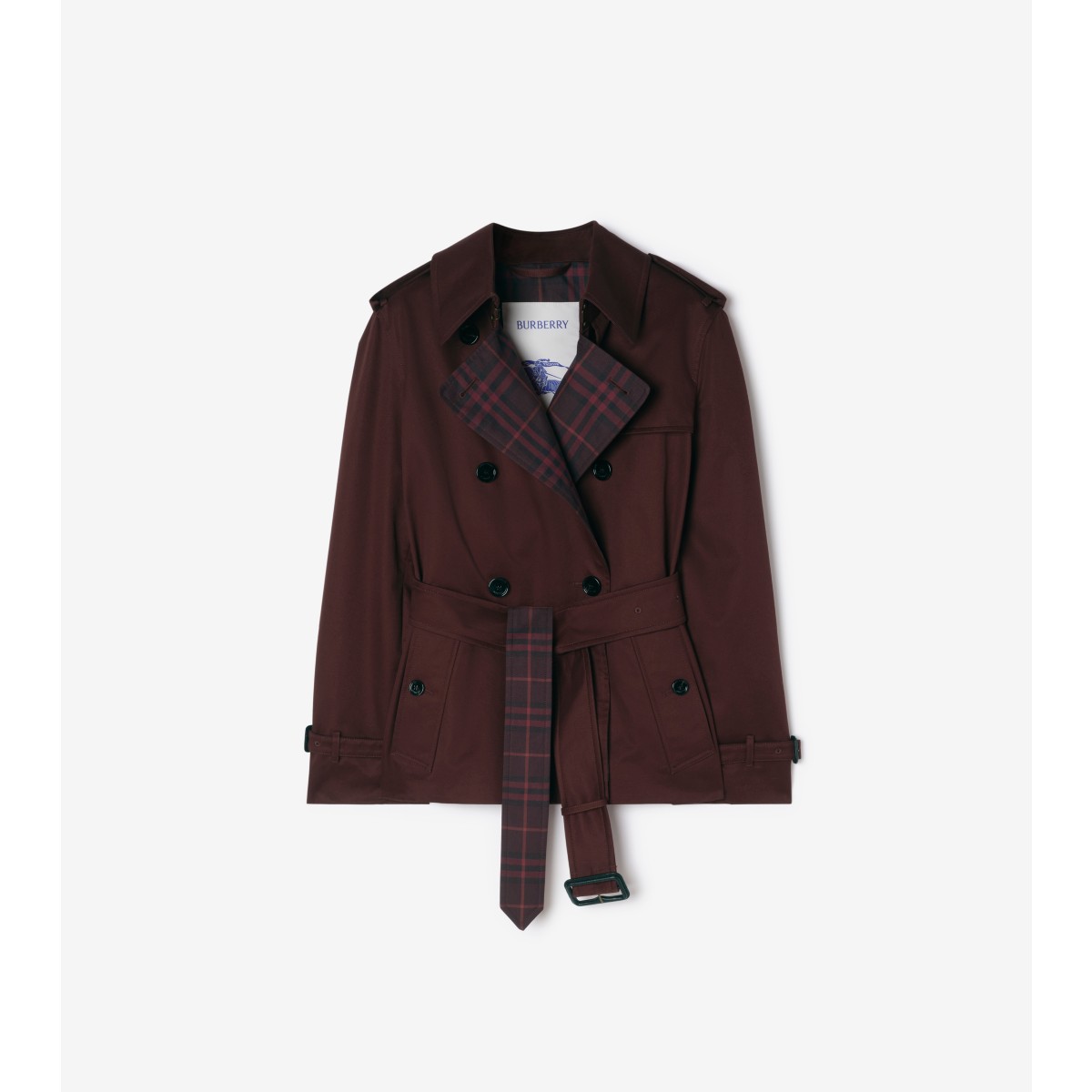  Check Garbardine Lakefield Trench Jacket
