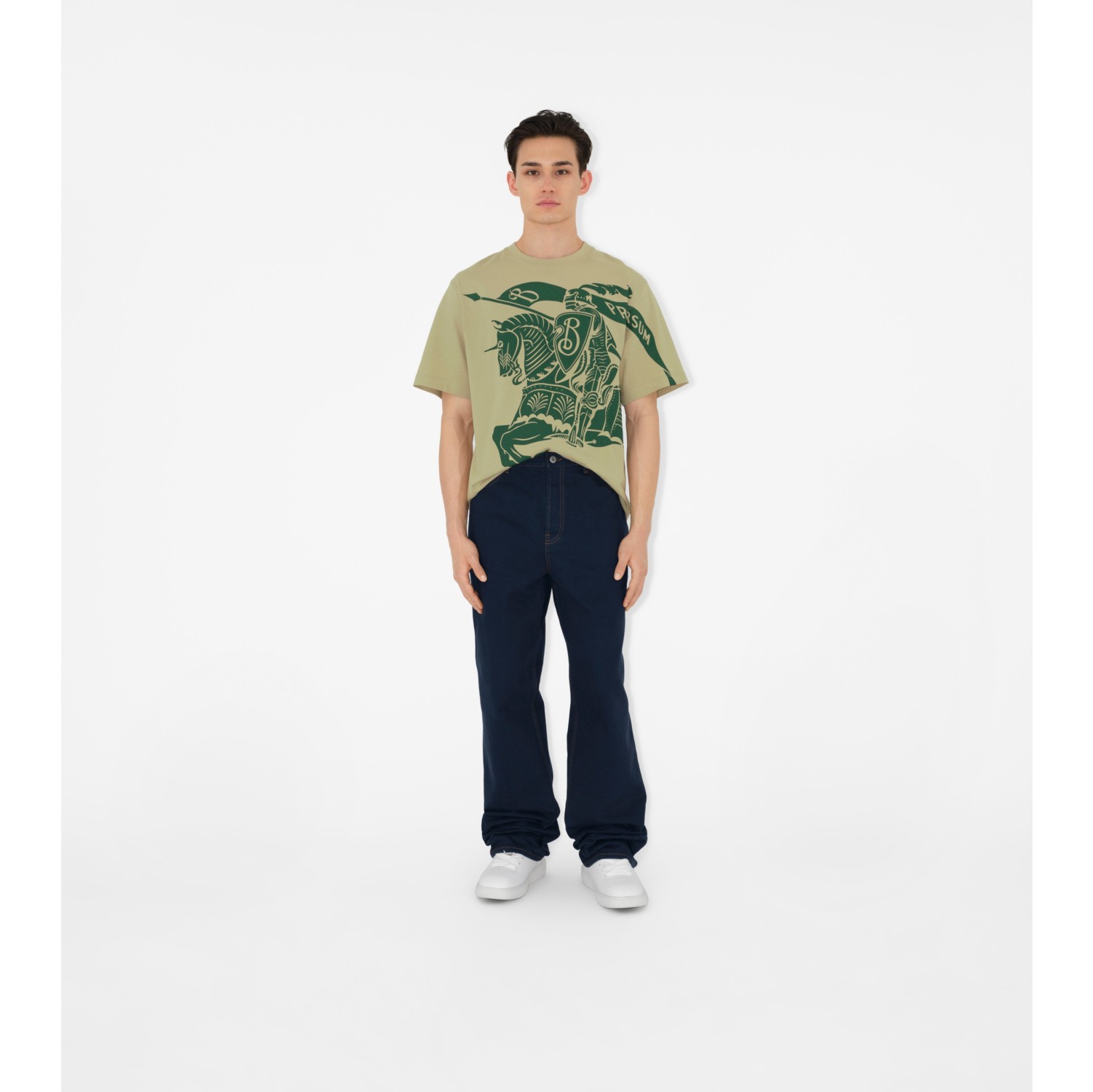 EKD Cotton T-shirt in Safari - Men | Burberry® Official