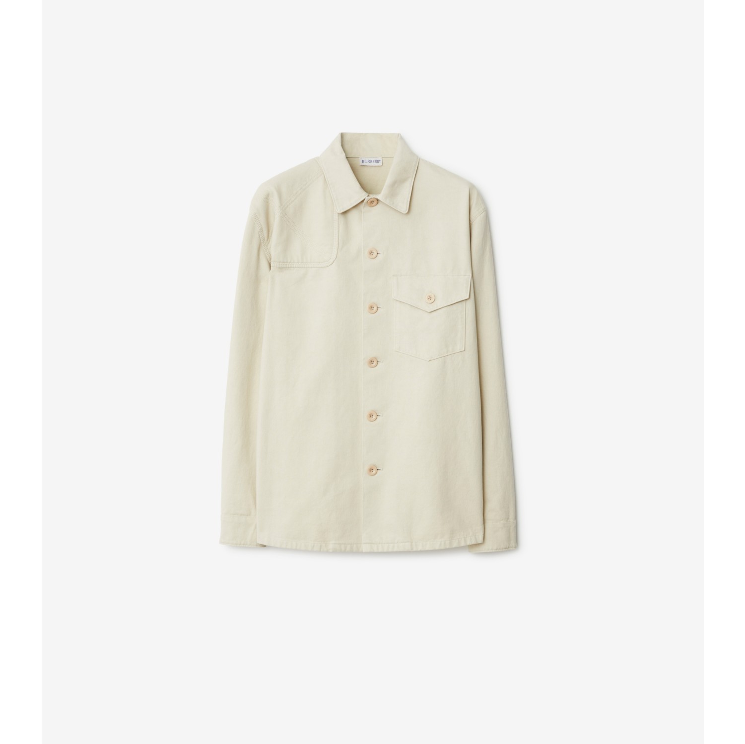 White burberry button outlet up