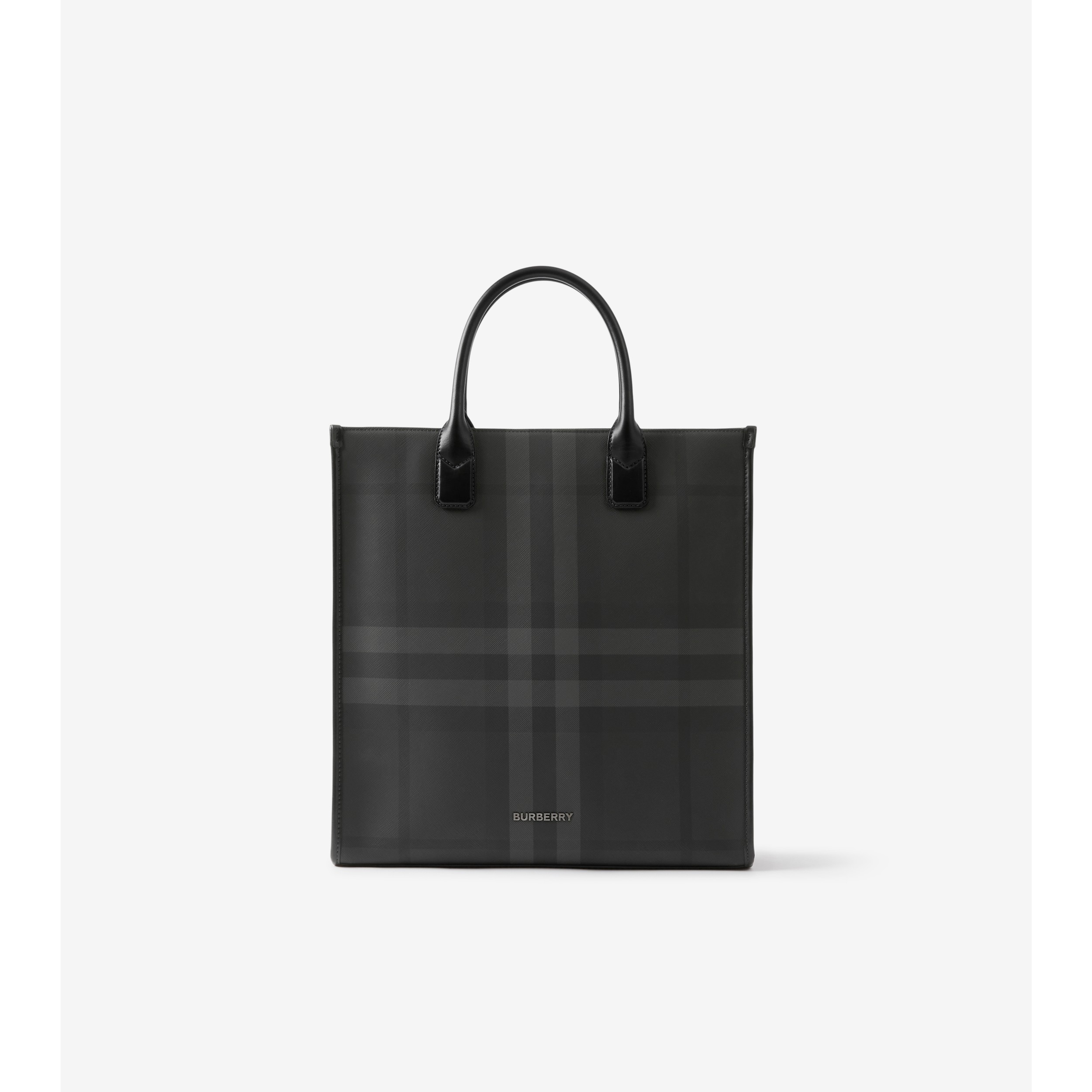 Slim Vertical Denny Tote in Charcoal Men Burberry Official