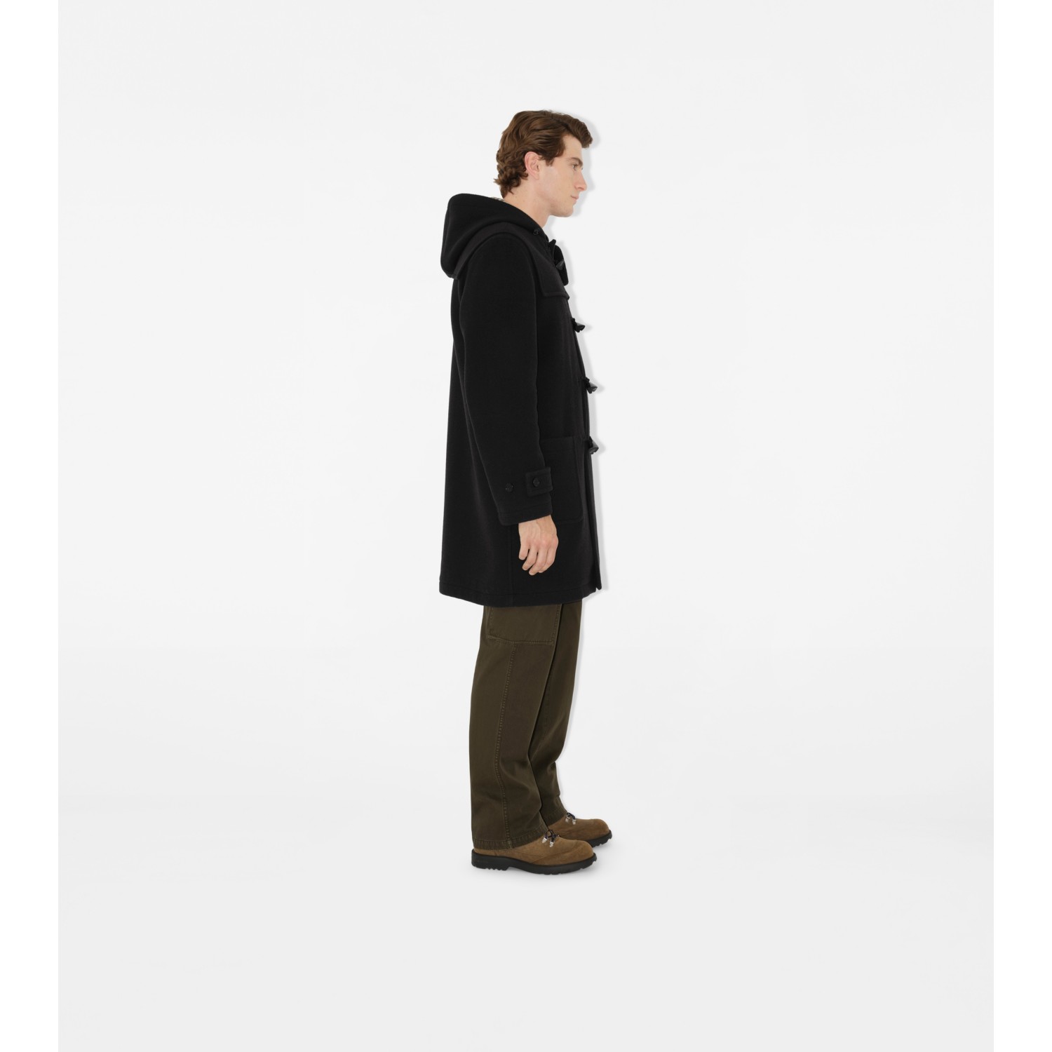 Mid-length Wool Harrogate Duffle Coat - thumbnail 3