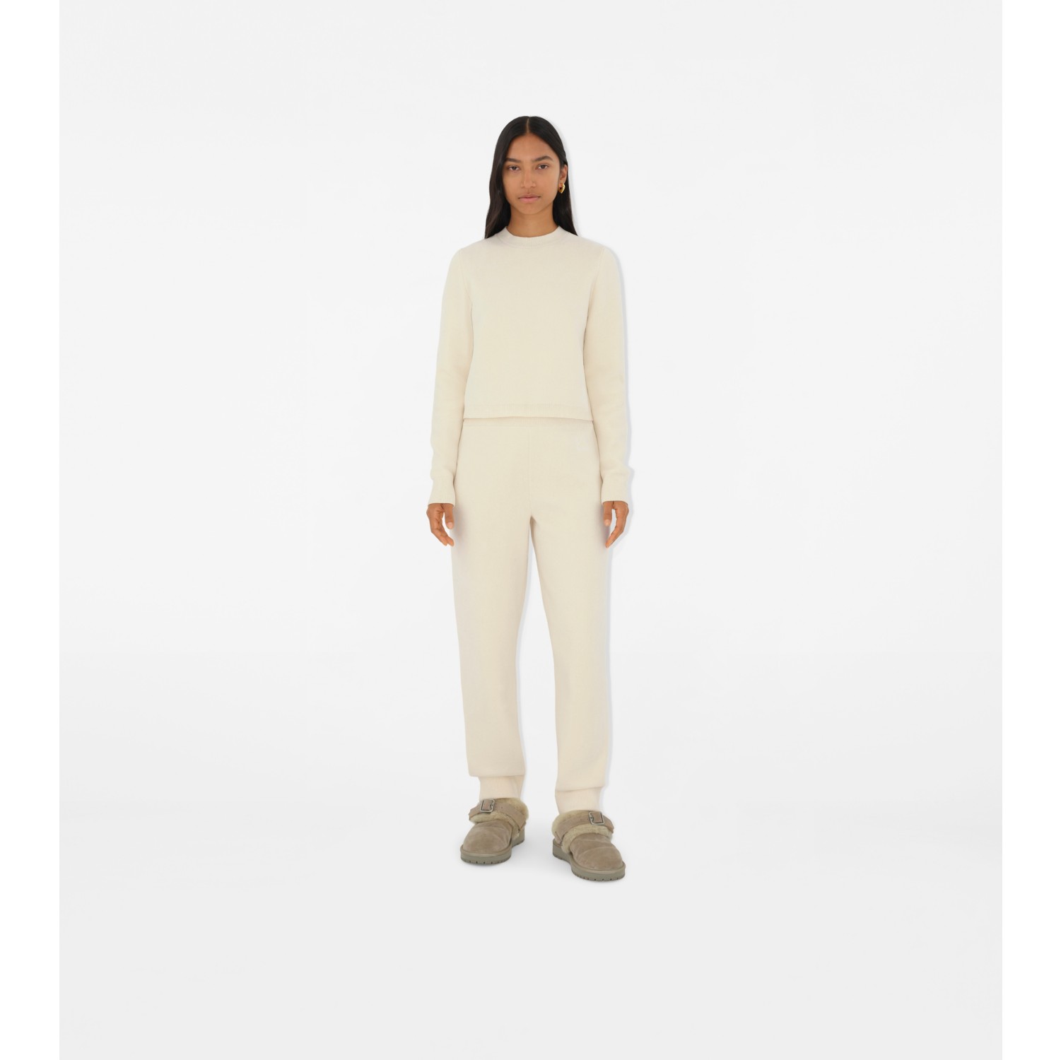 Cotton Wool Blend Jogging Pants