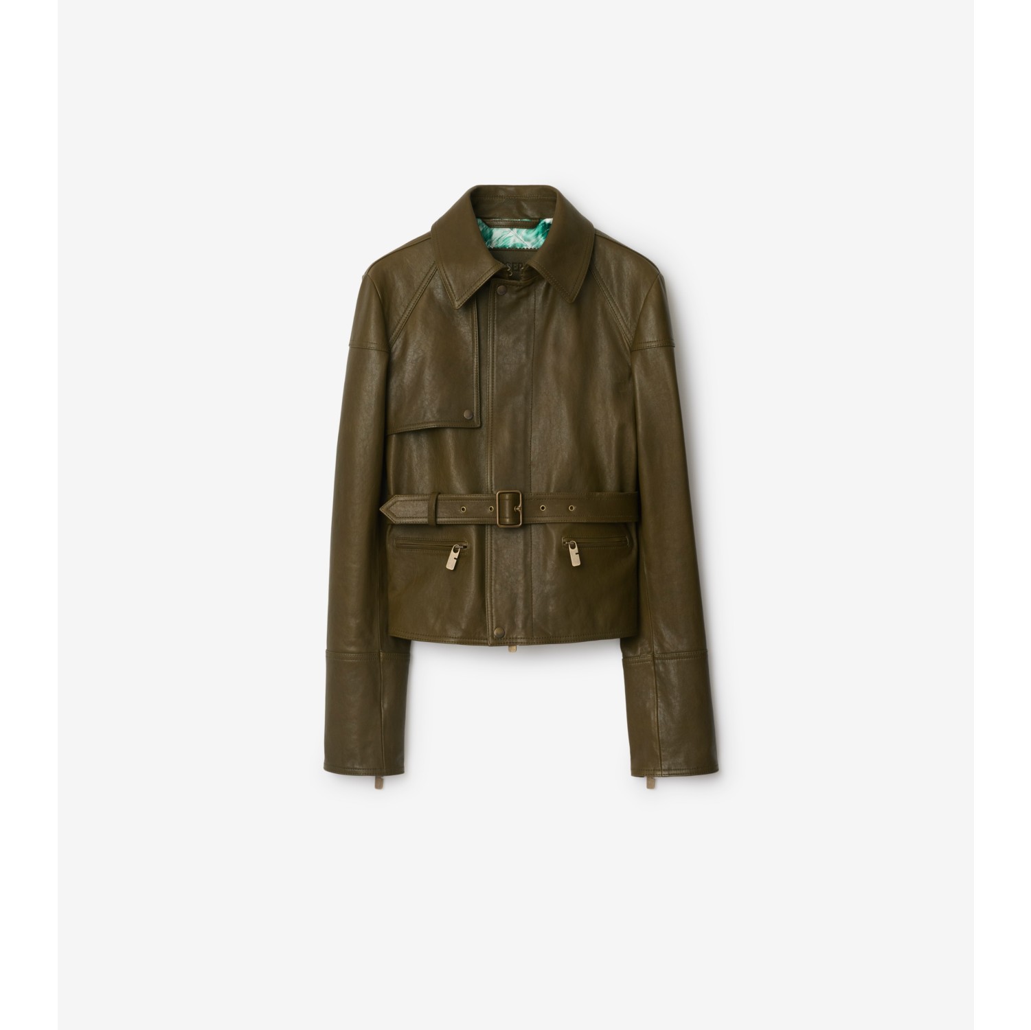 Belted Leather Jacket