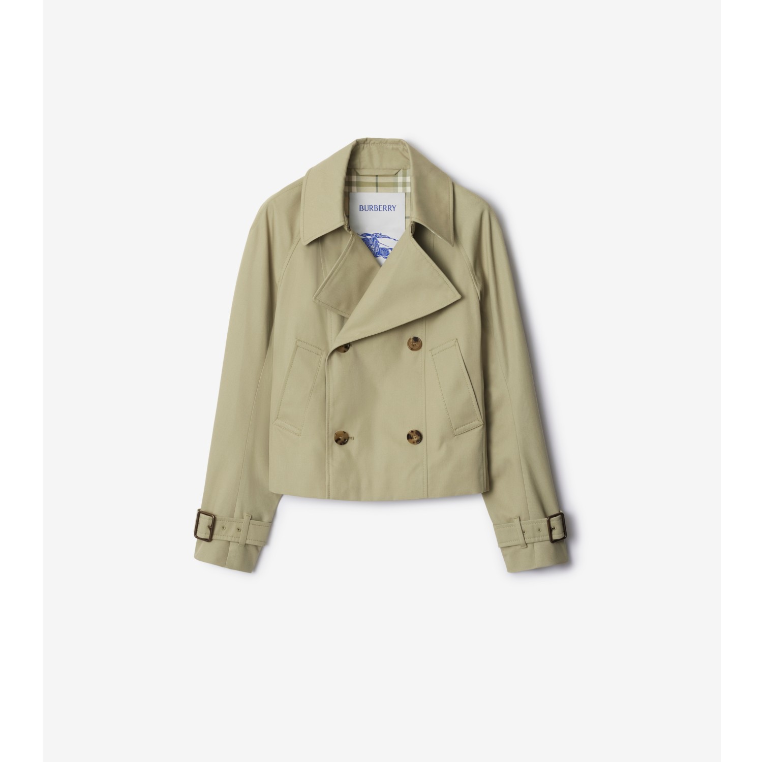 Cotton Blend Trench Jacket